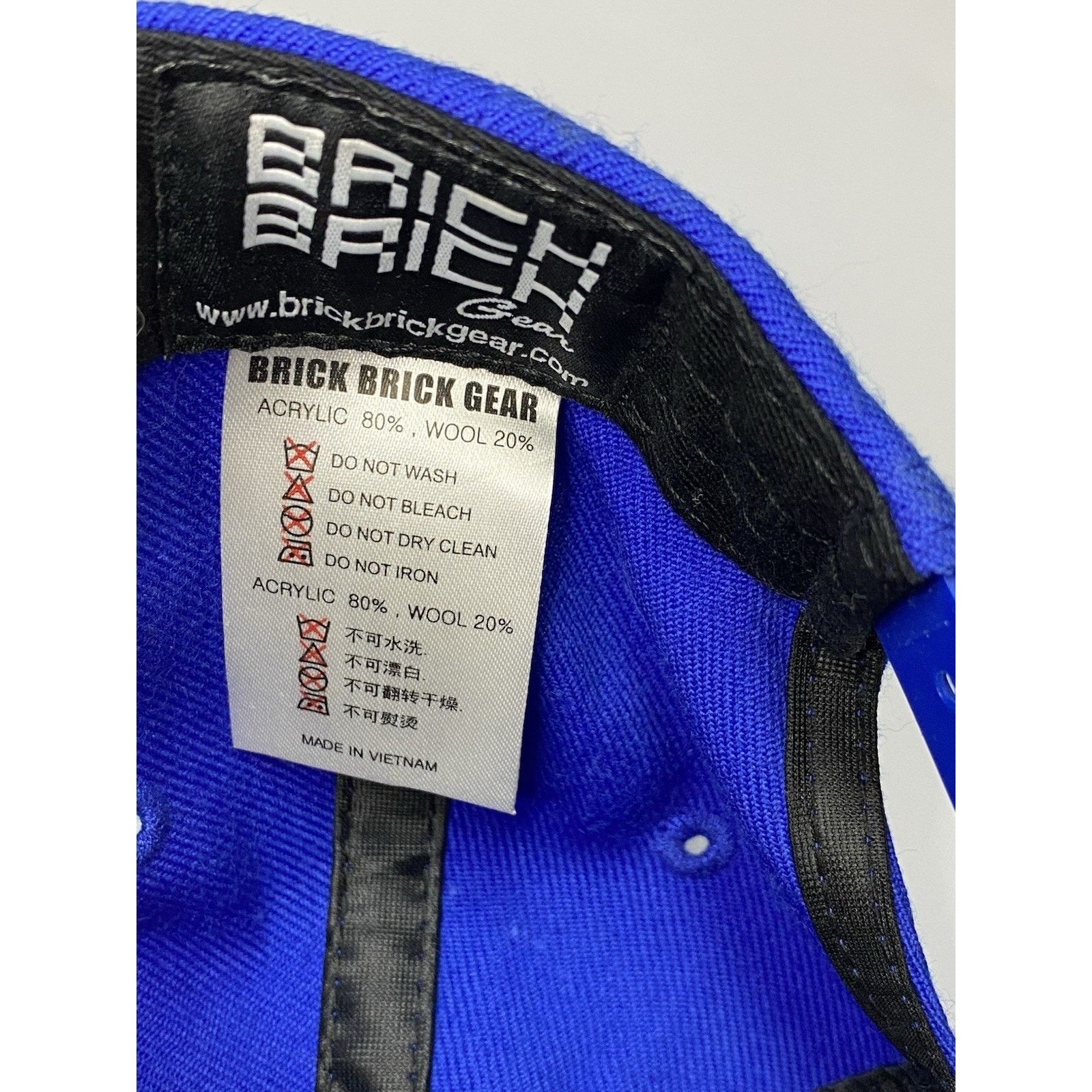 Other Brick Building Block Display Baseball Snap Blue Hat/Cap Size ONE SIZE - 5 Thumbnail