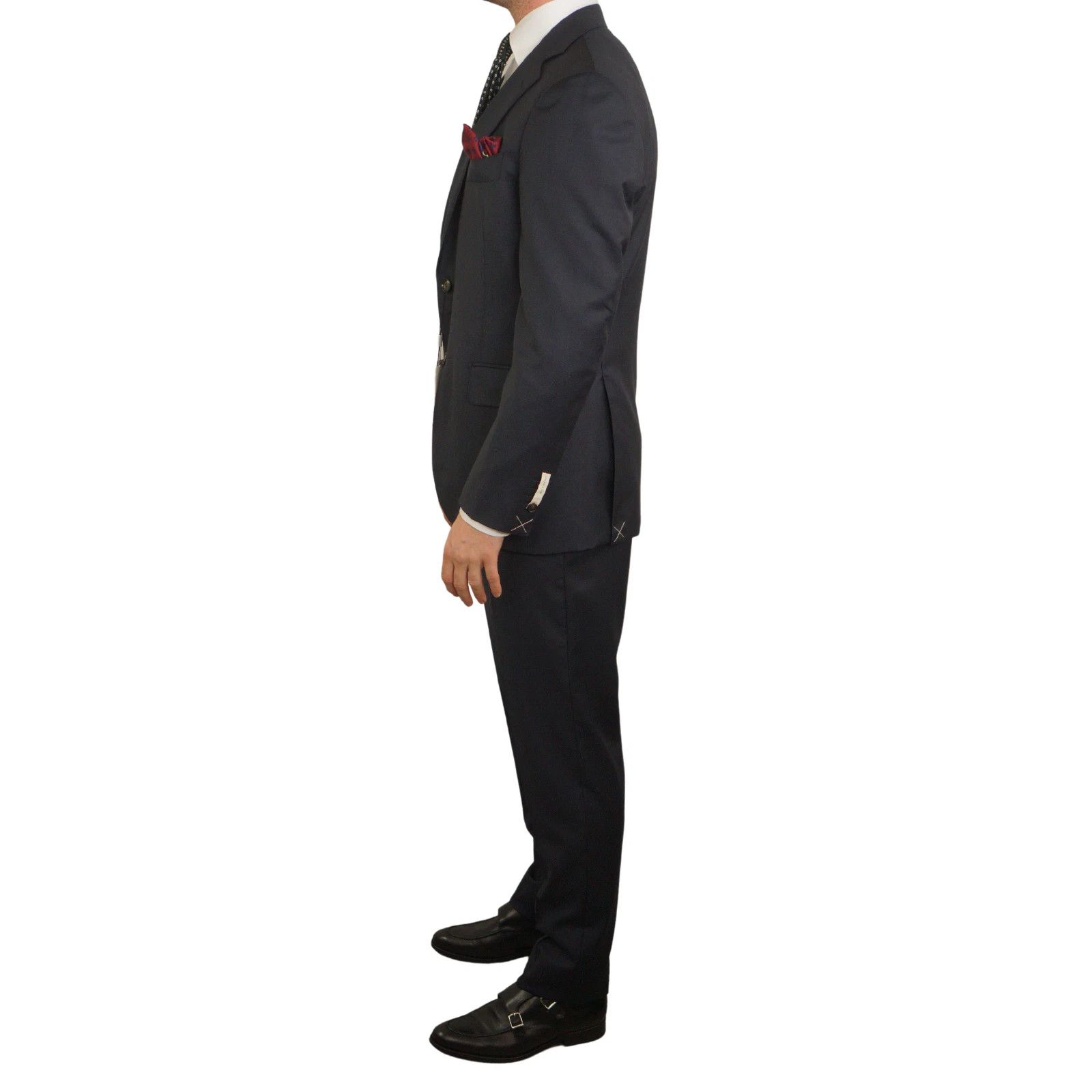 Suitsupply Men Suitsupply Suit Lazio Perenial Vitale Barberis Navy US34 Size 34R - 4 Thumbnail