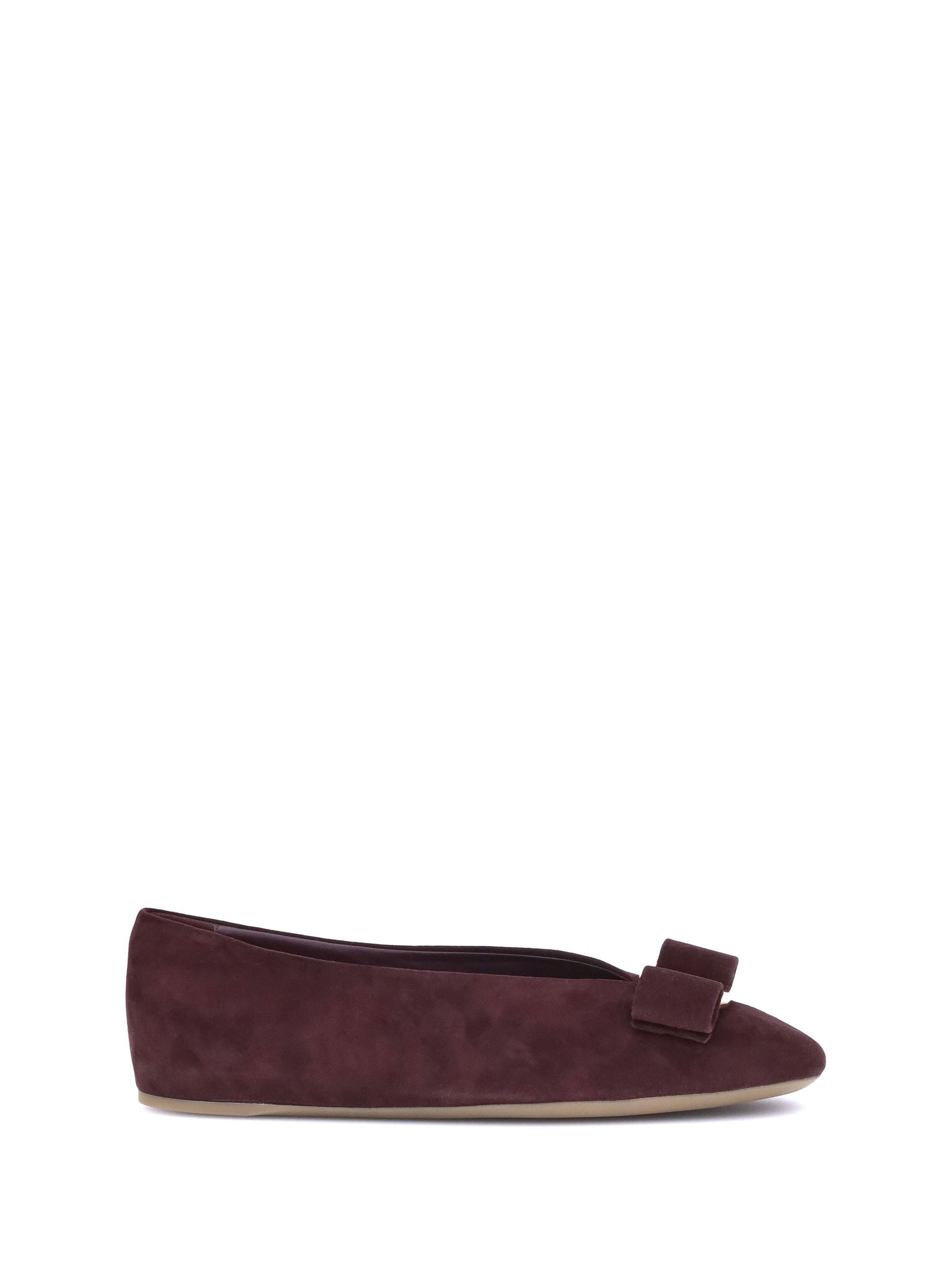 バレエシューズ Salvatore Ferragamo Printed Calf Hair Vanna Ballerinas FERRAGAMO Vanna leopard-print calf hair ballet flats | NET-A