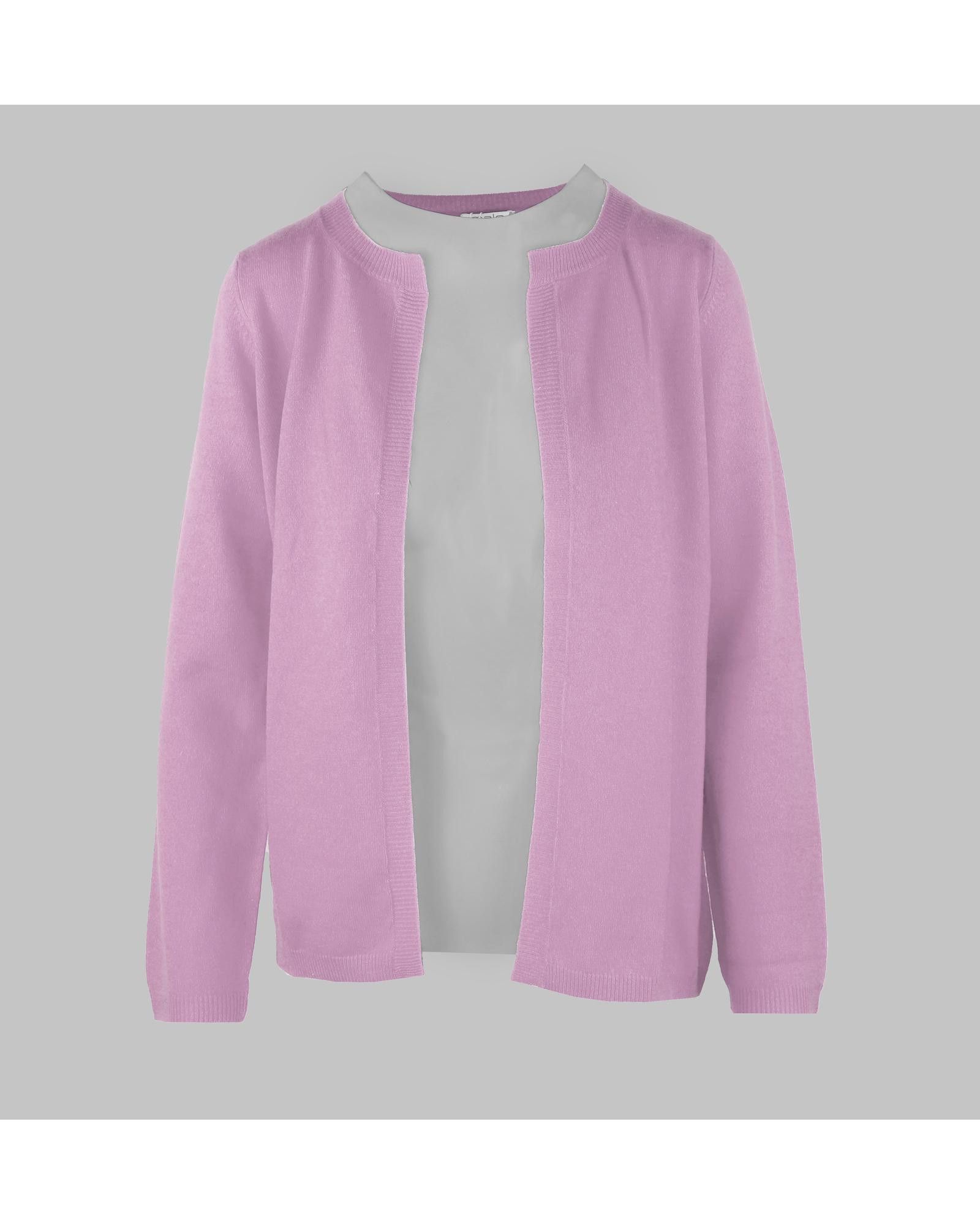 image of Malo Long Sleeve Cashmere Sweater in Pink, Women's (Size Small)