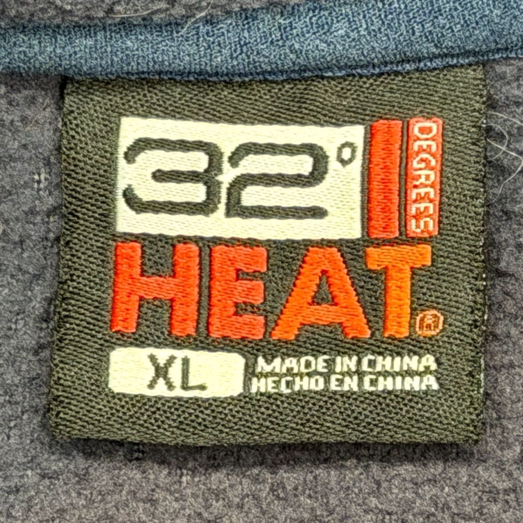 Vintage 32 Degrees Heat Mens XL Navy Blue Fleece Quarter Button Pullover Jacket Size US XL / EU 56 / 4 - 6 Thumbnail