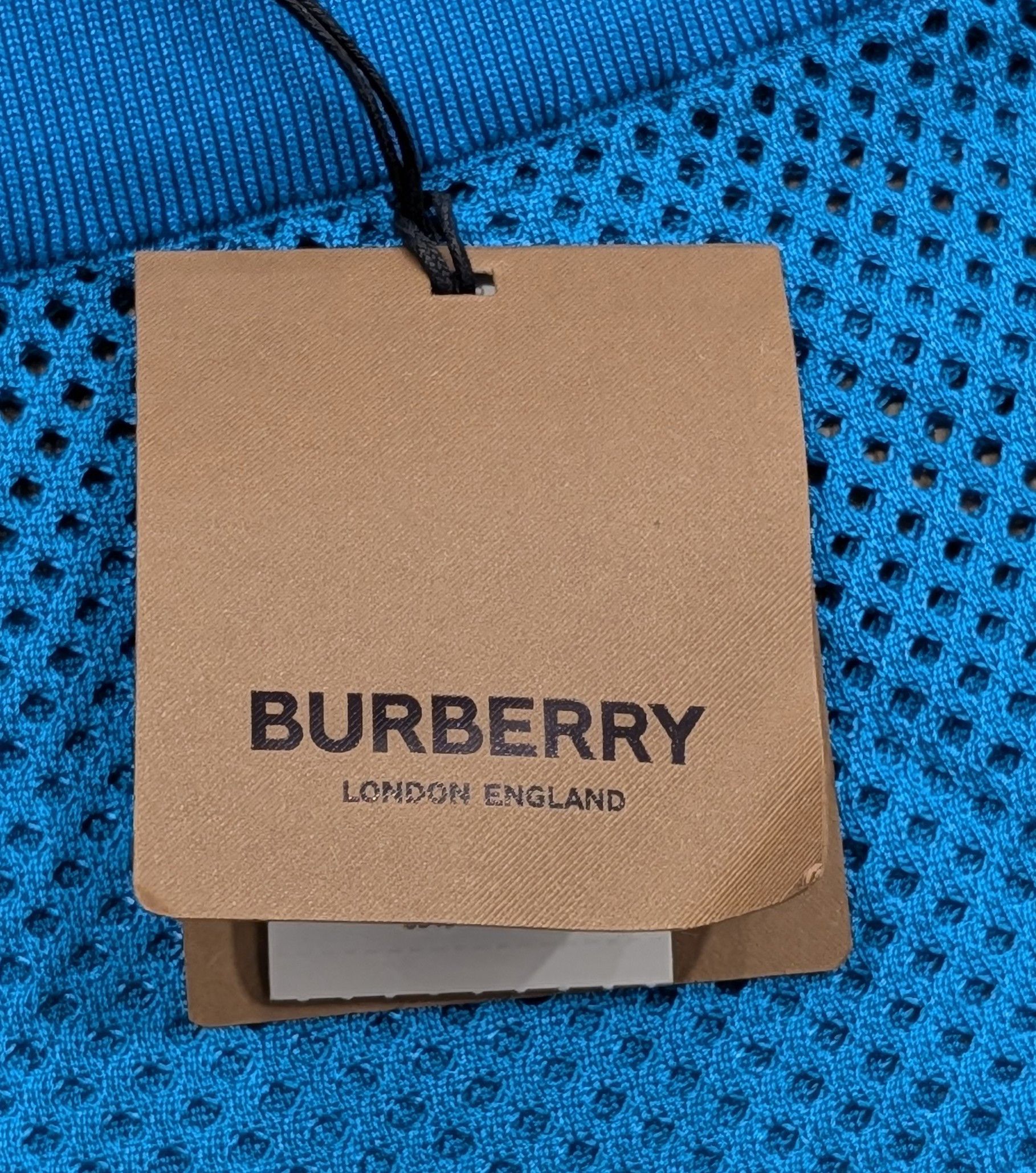 Burberry Burberry "EKD" Mesh Shorts Bright Cerulean Blue Medium Size US 32 / EU 48 - 6 Thumbnail
