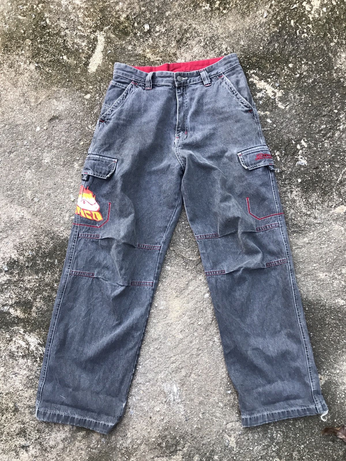 VINTAGE Y2K FLAMEHEAD JNCO PIKO BAGGY JEANS