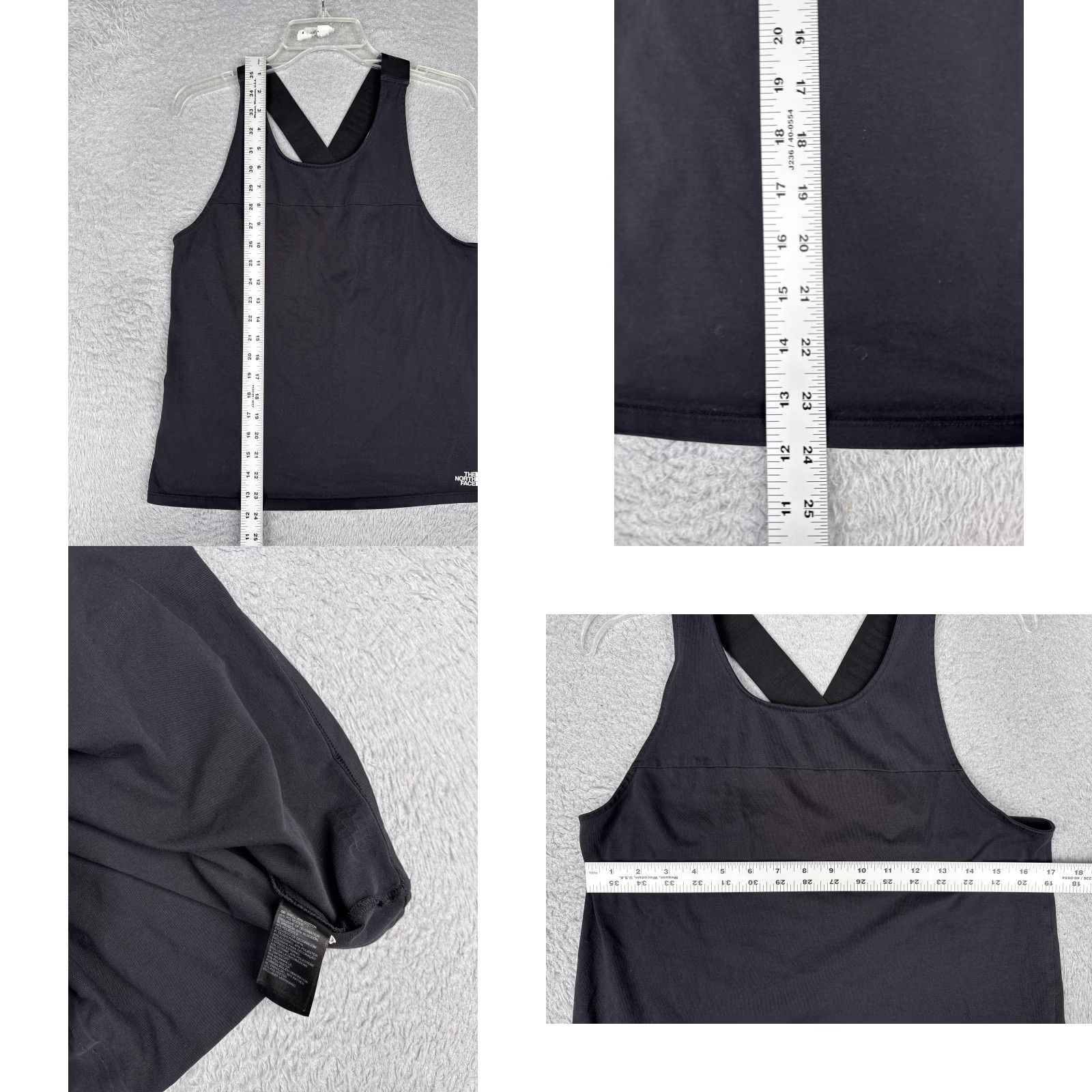 The North Face The North Face Tank Top Womens Medium Black Crossback Strap Athletic Workout Shirt Size M / US 6-8 / IT 42-44 - 8 Thumbnail