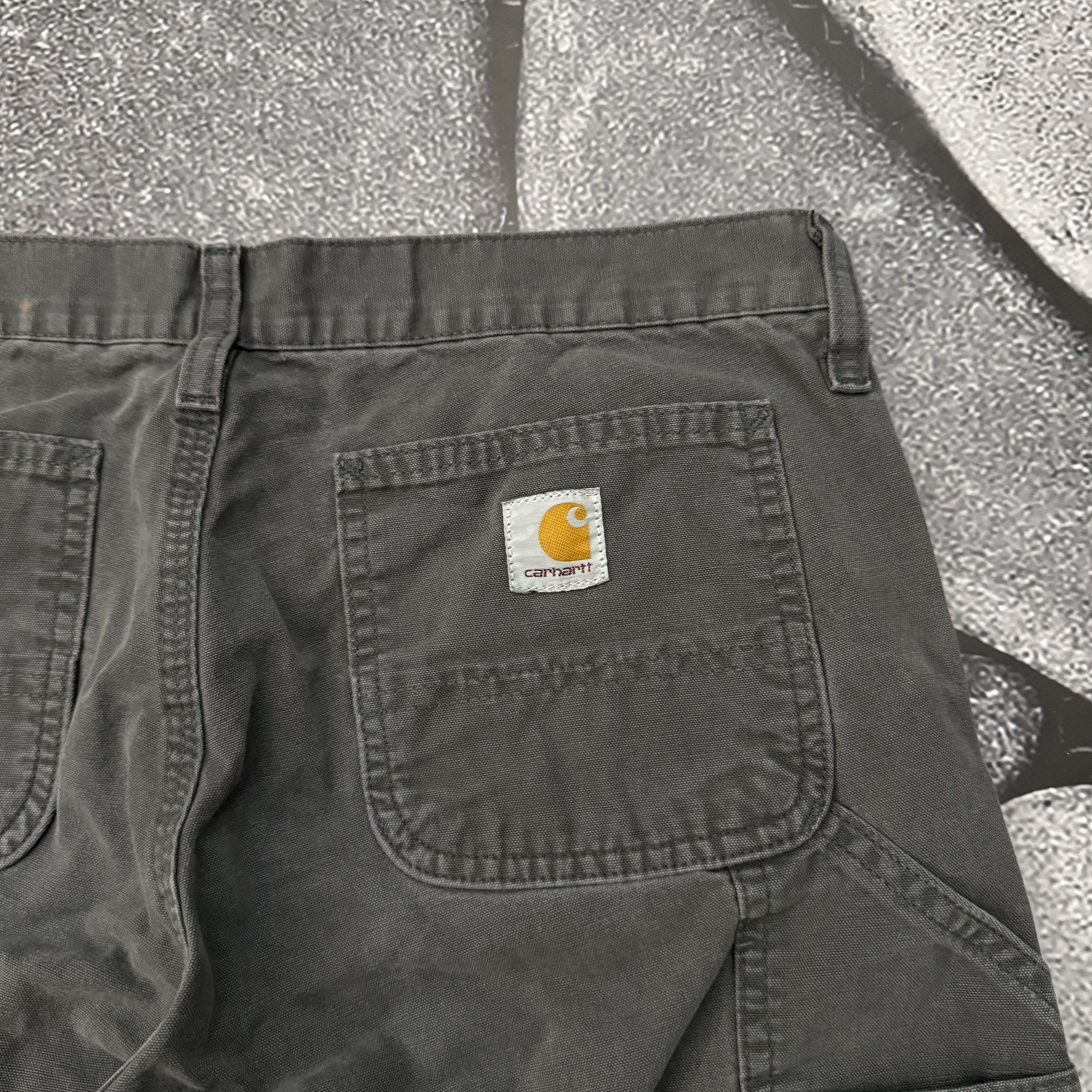 Carhartt CARHARTT WOMEN'S SINGLE KNEE PANT VINTAGE GREY DENIM JEANS Size US 29 - 9 Thumbnail