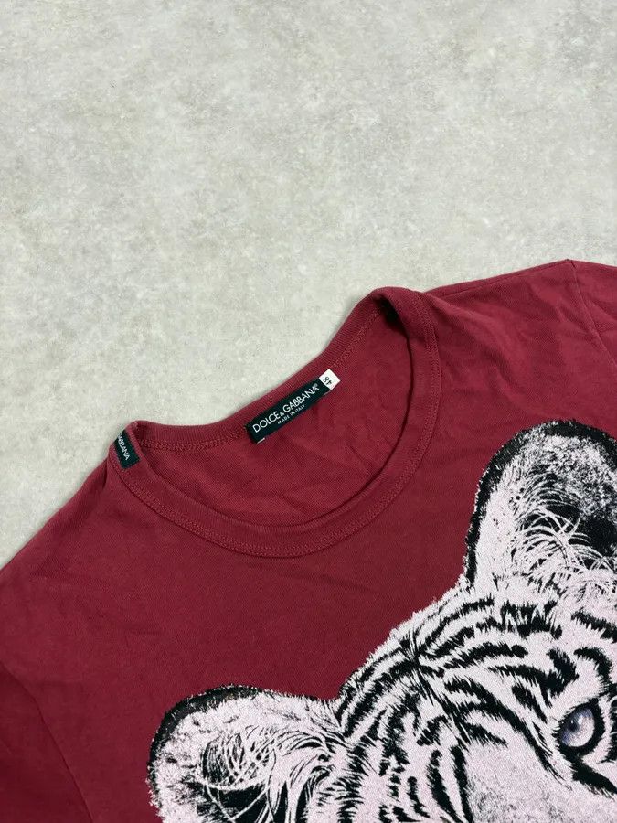 Dolce & Gabbana AW2004 Dolce & Gabbana Red White Tiger T-Shirt Size US S / EU 44-46 / 1 - 6 Thumbnail