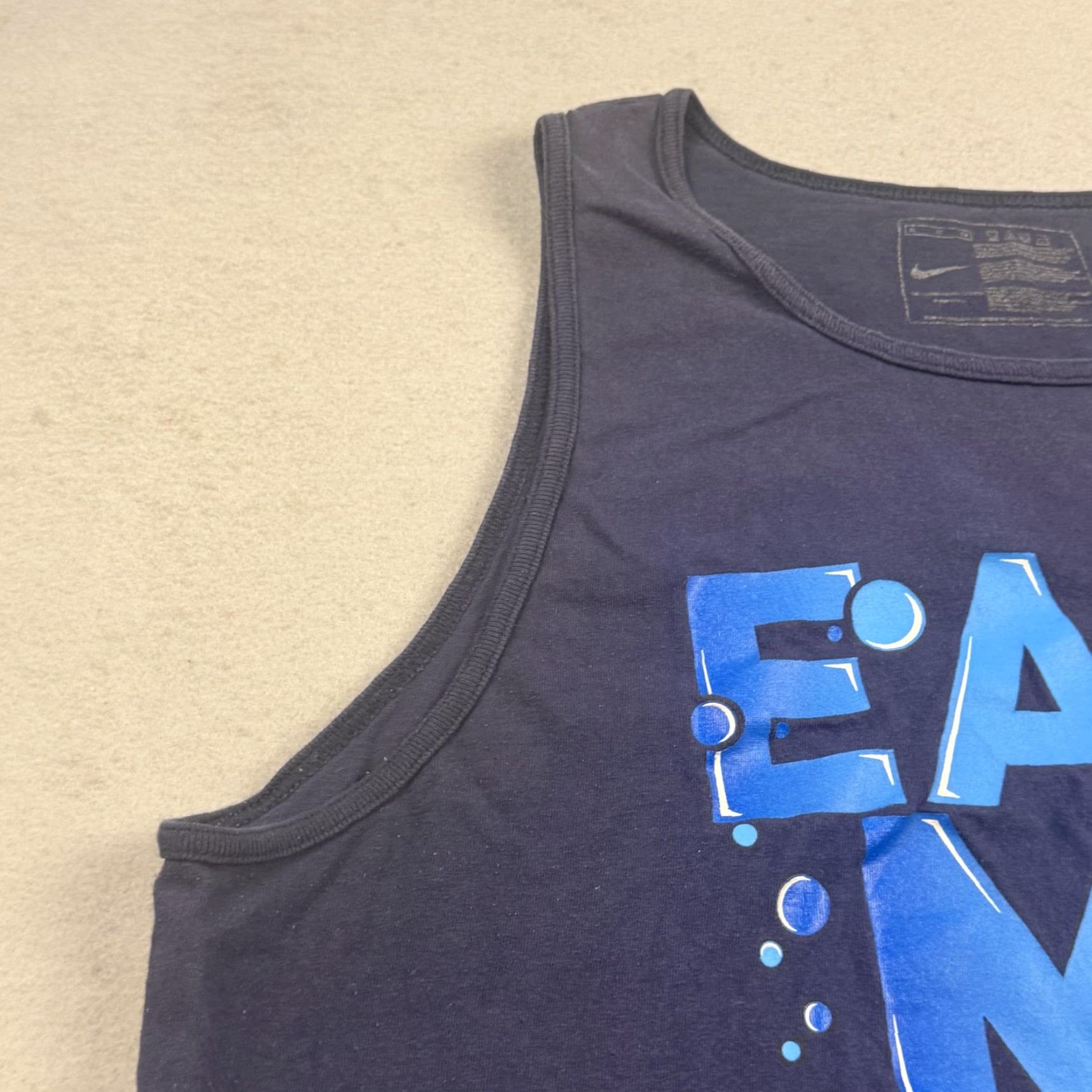 Nike Nike Tank Top Shirt Mens Large Navy Eat My Bubbles Graphic Sleeveless Athletic Size US L / EU 52-54 / 3 - 3 Thumbnail