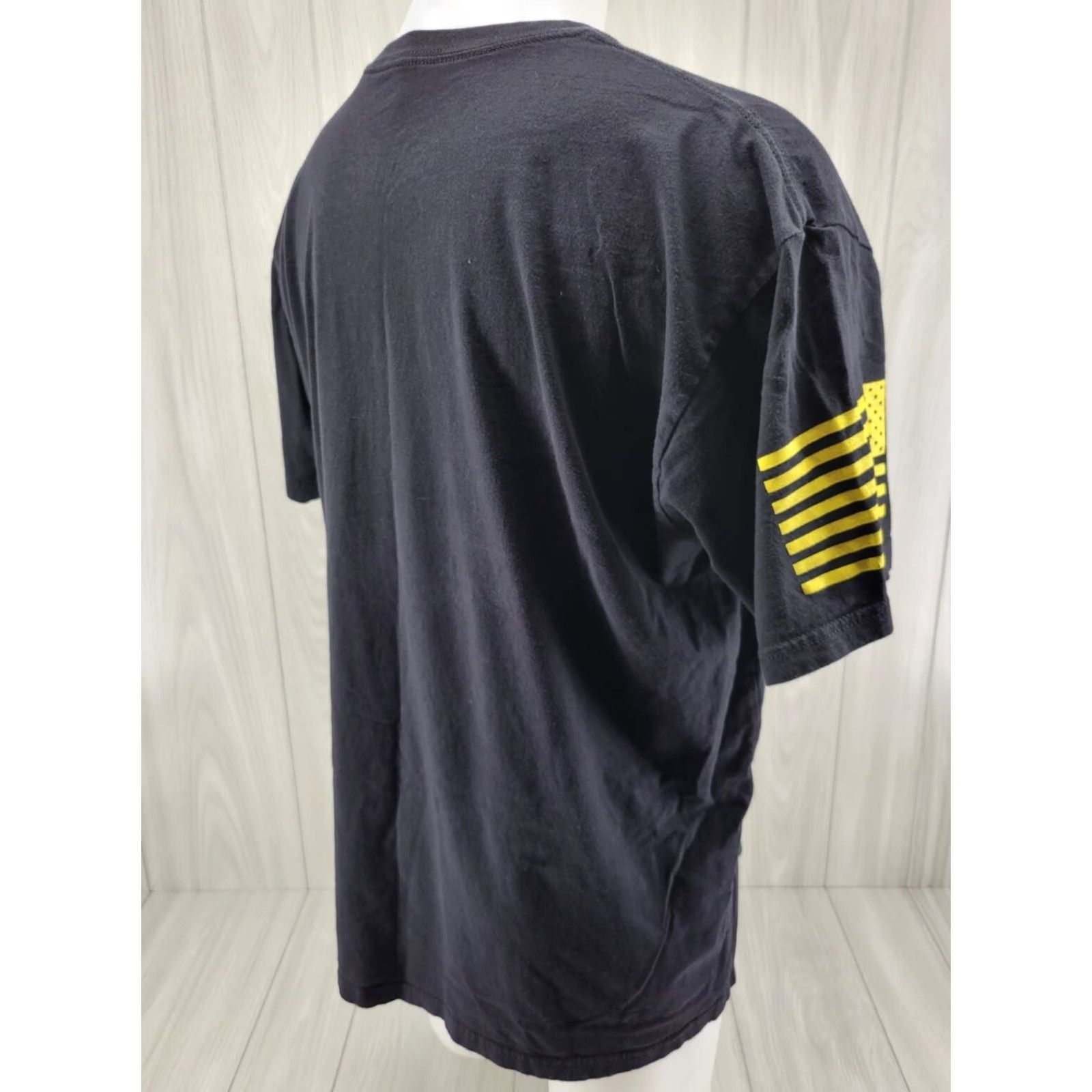 Vintage Grunt Style T-Shirt Mens 2XL Black CottonCrew Neck Short Sleeve This Will Defend 1776 Taco Tuesday Grunt Style Club Flag Theme- 2XL Mens Size US XXL / EU 58 / 5 - 4 Thumbnail