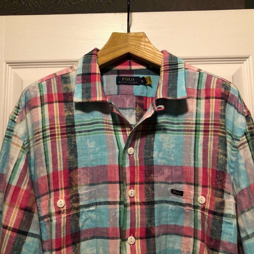 Polo Ralph Lauren POLO RALPH LAUREN BIG&TALL MEN'S NEW FADED SHIRT SIZE:XLT Size US XL / EU 56 / 4 - 4 Thumbnail