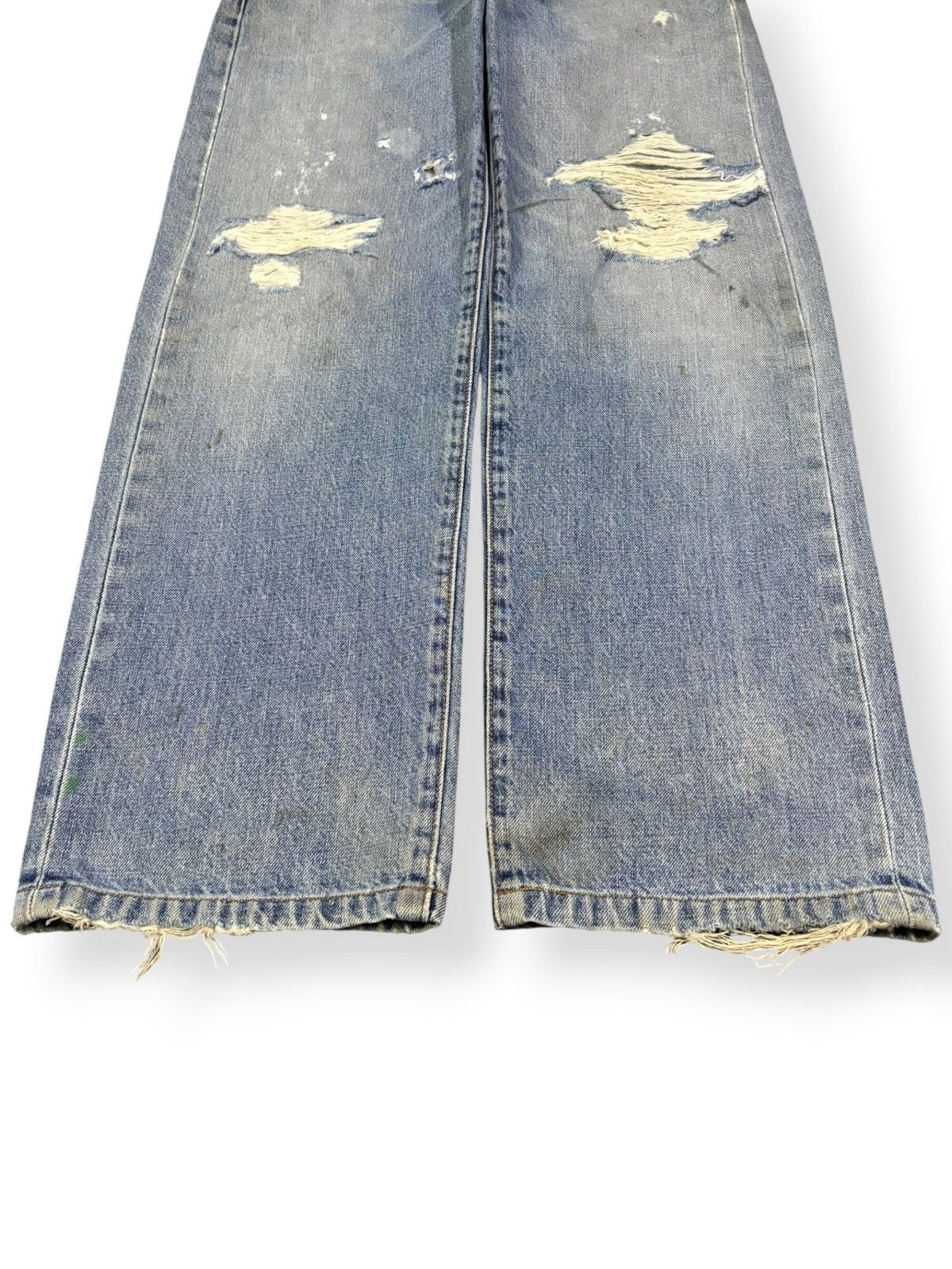 Levi's Vintage 90s Levis 502 Big E Selvedge Distressed Grunge Jeans Size US 30 / EU 46 - 7 Thumbnail