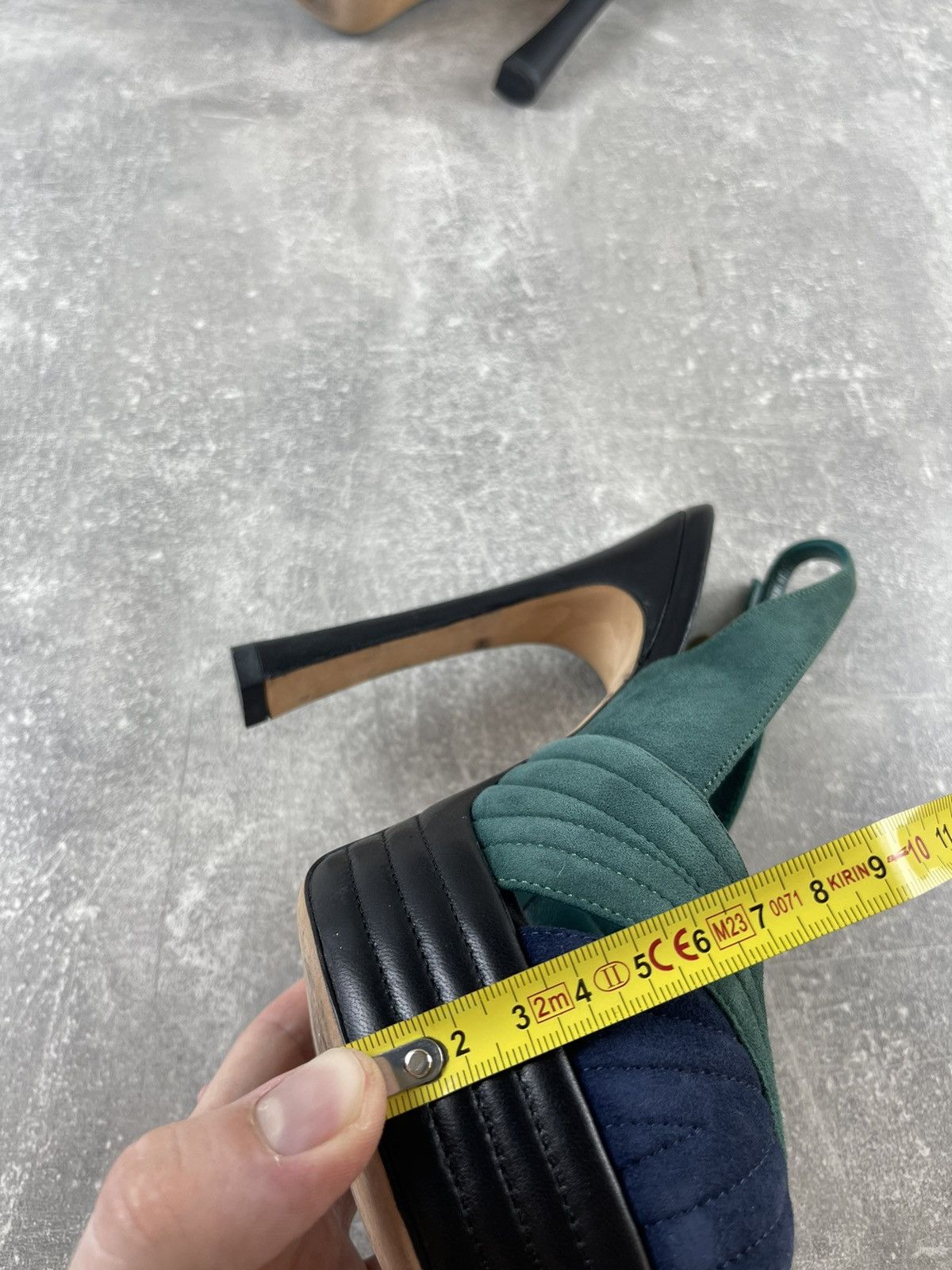 Yves Saint Laurent Yves Saint Laurent 00s Platform Slingback Heels Suede Shoes Size US 8 / IT 38 - 13 Thumbnail