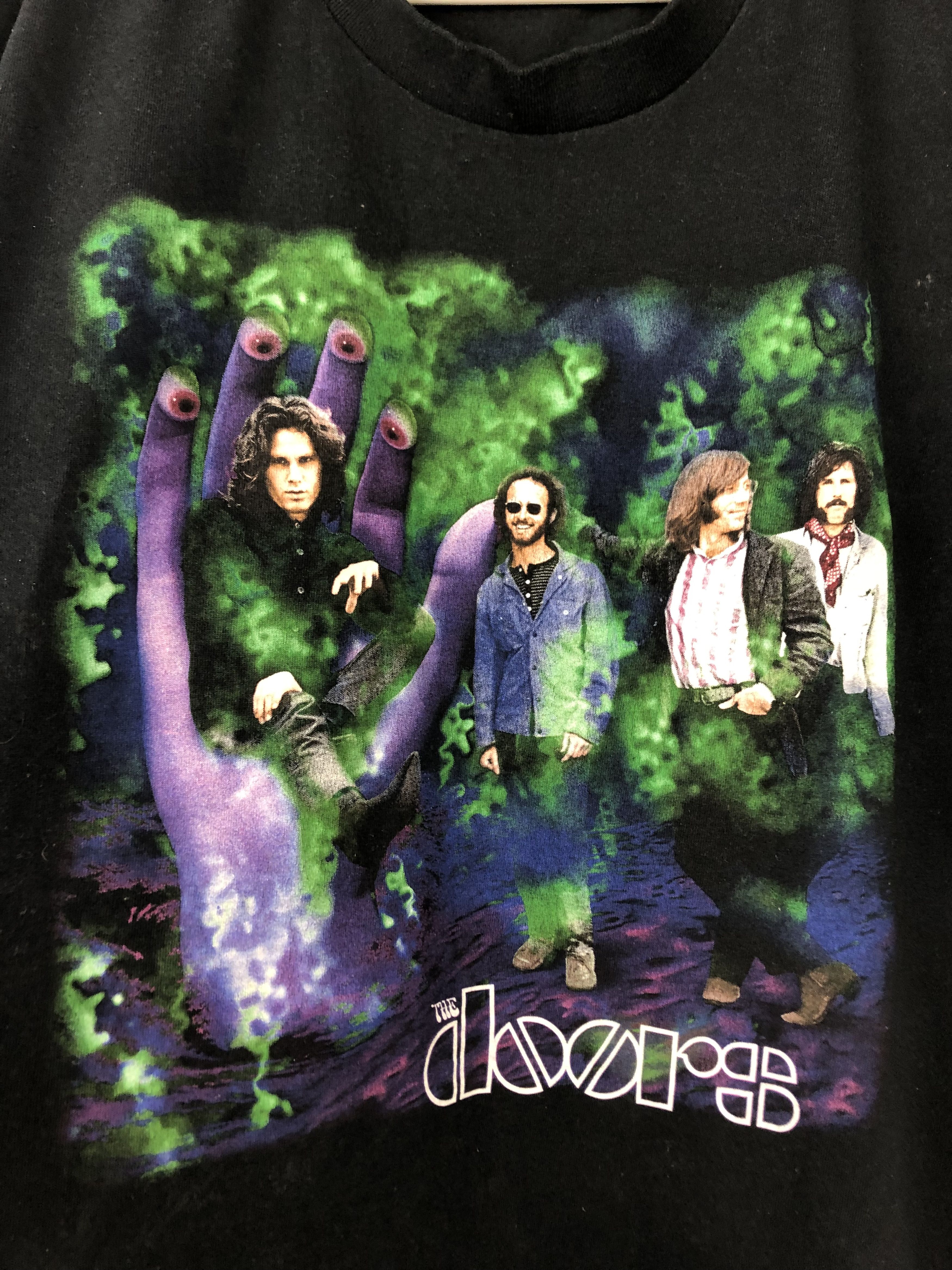 Band Tees Vintage 90's The Doors Jim Morrison Band Tee Shirt Rare Size US XL / EU 56 / 4 - 5 Thumbnail