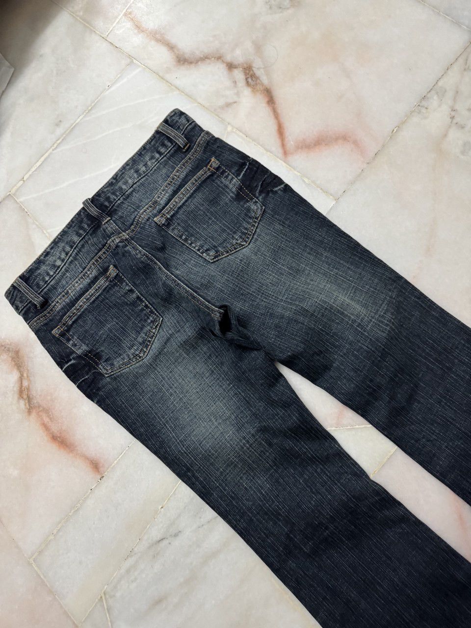 Japanese Brand Flared💥Bell Bottom Japanese Mudwash Bootcut Insane Dark Jean Size US 29 - 16 Thumbnail