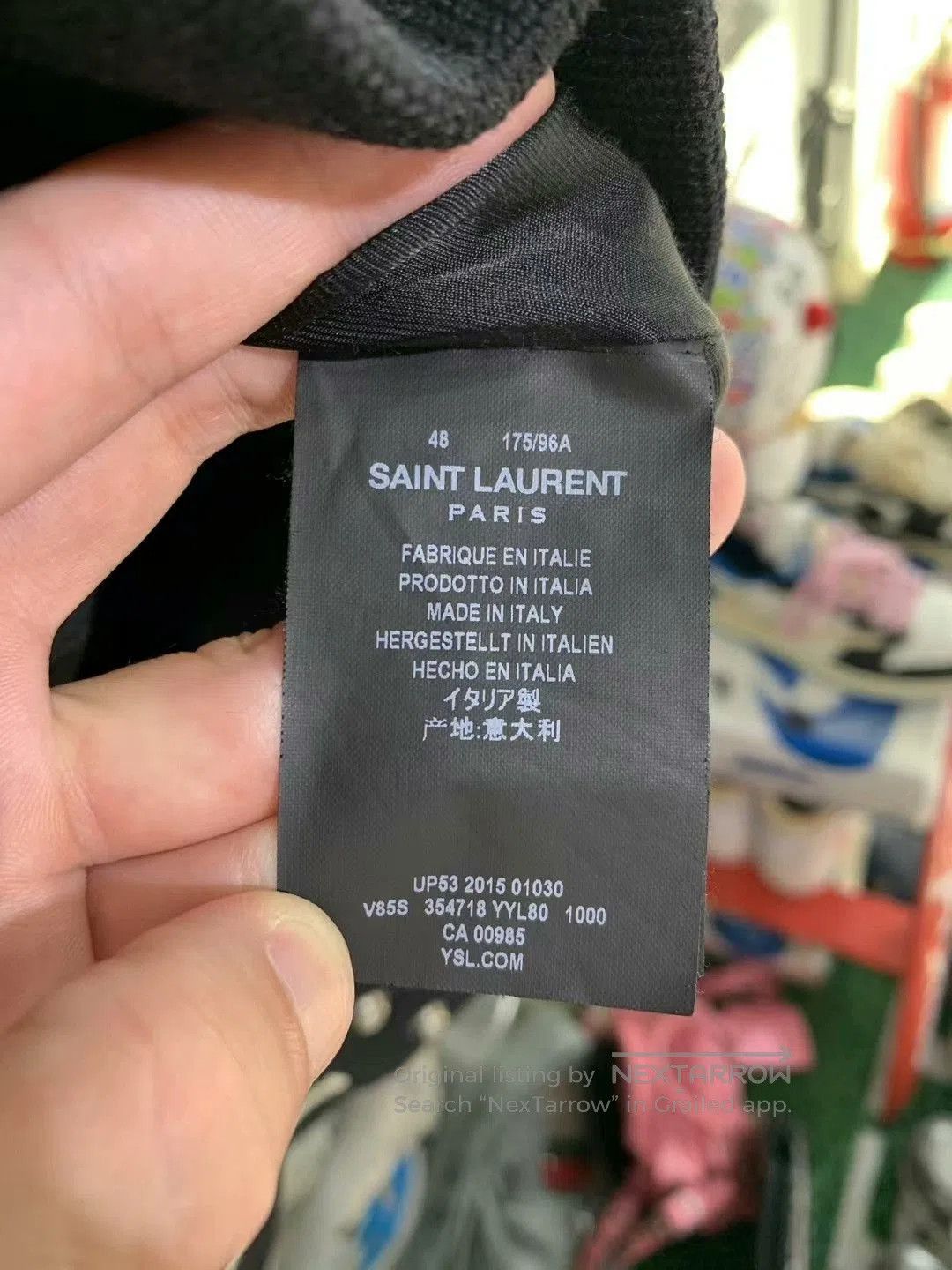 Saint Laurent Paris slp black and white baseball jacket. Size US M / EU 48-50 / 2 - 3 Thumbnail