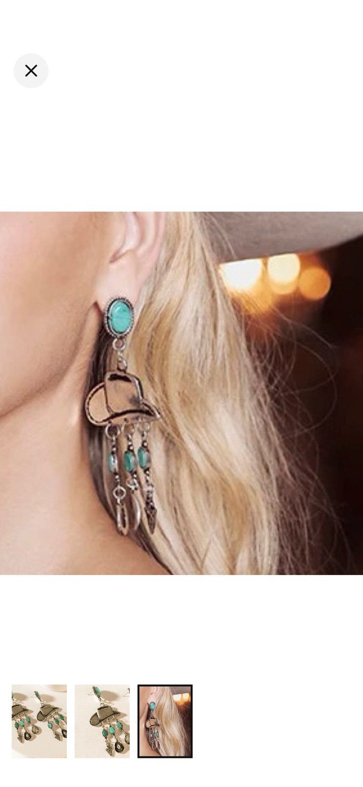 Other Myra Bag Silver and Turquoise Earrings Size ONE SIZE - 3 Thumbnail