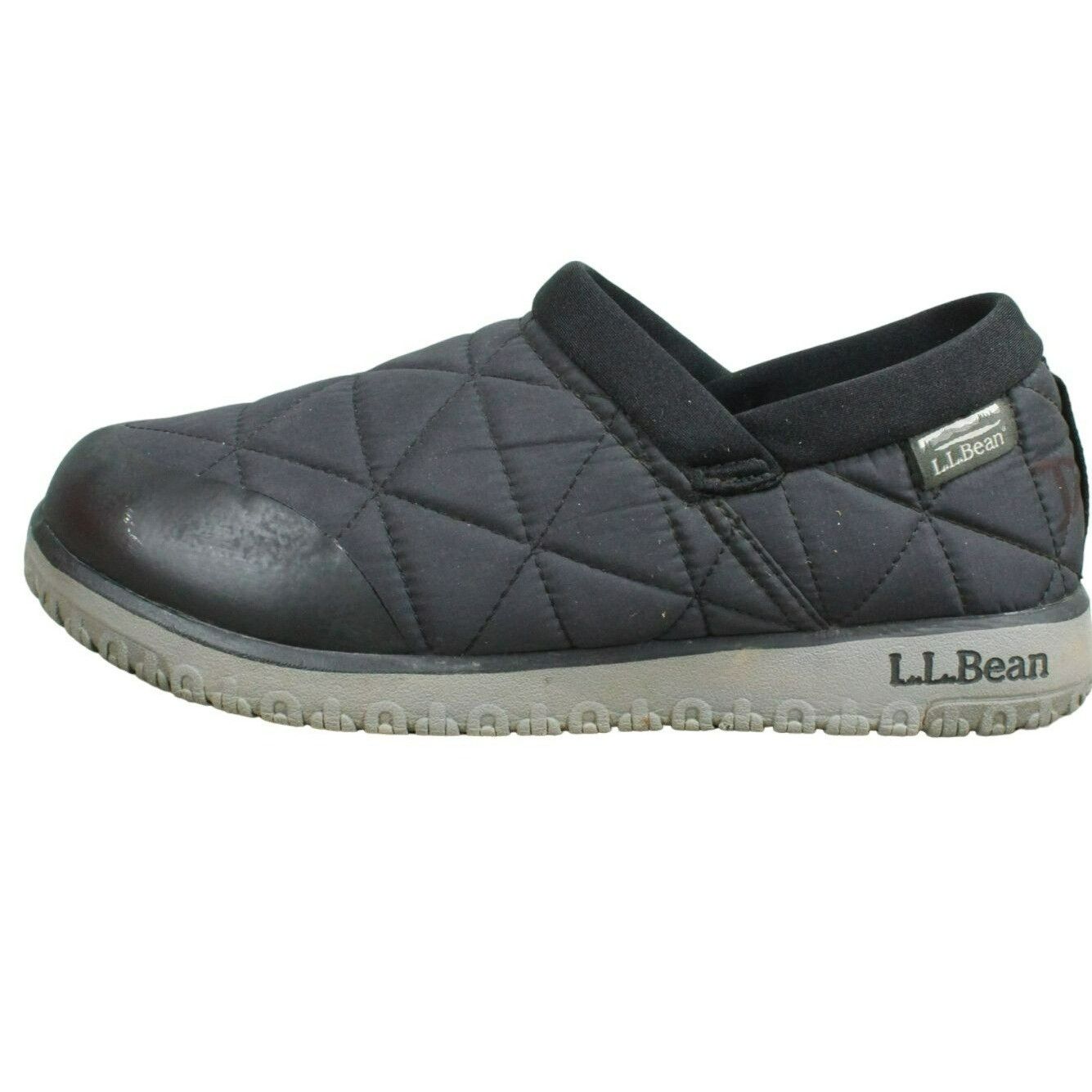 LL Bean Ultralight Nylon Slip On Insulated Quilted Slippers display picture 1