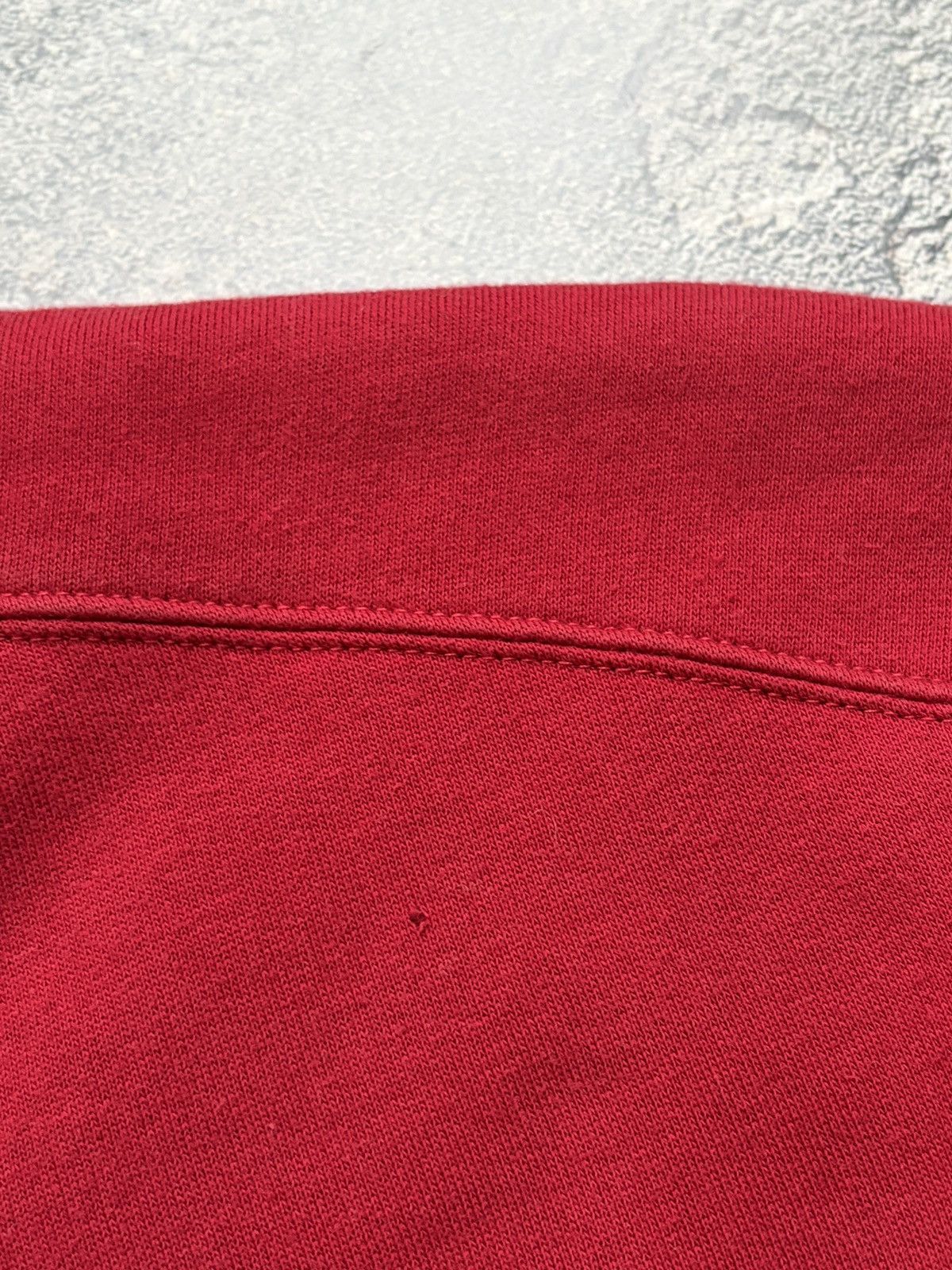 Nike Vintage 90s Nike Big Swoosh Red Crewneck Sweatshirt L Size US L / EU 52-54 / 3 - 10 Thumbnail