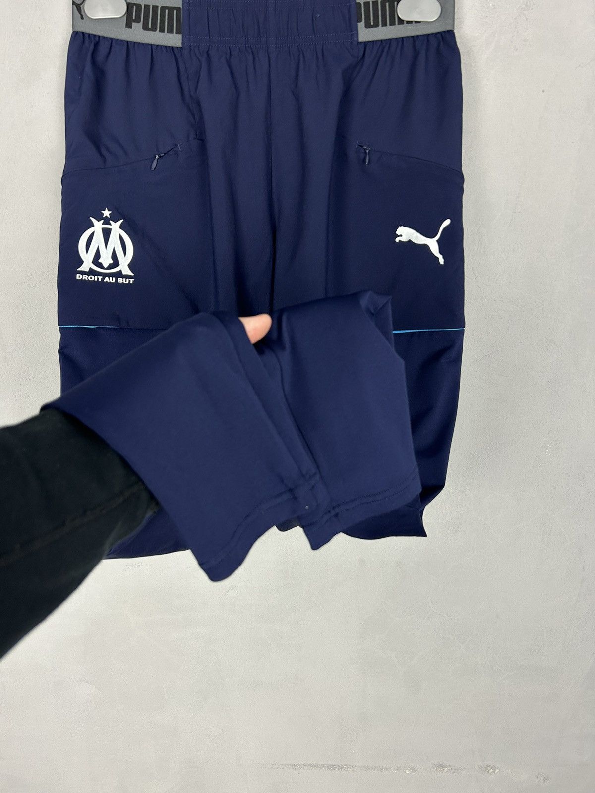 Puma Puma Olympique Marseille OM Training Track Pants Blue Size M Size US 32 / EU 48 - 4 Thumbnail