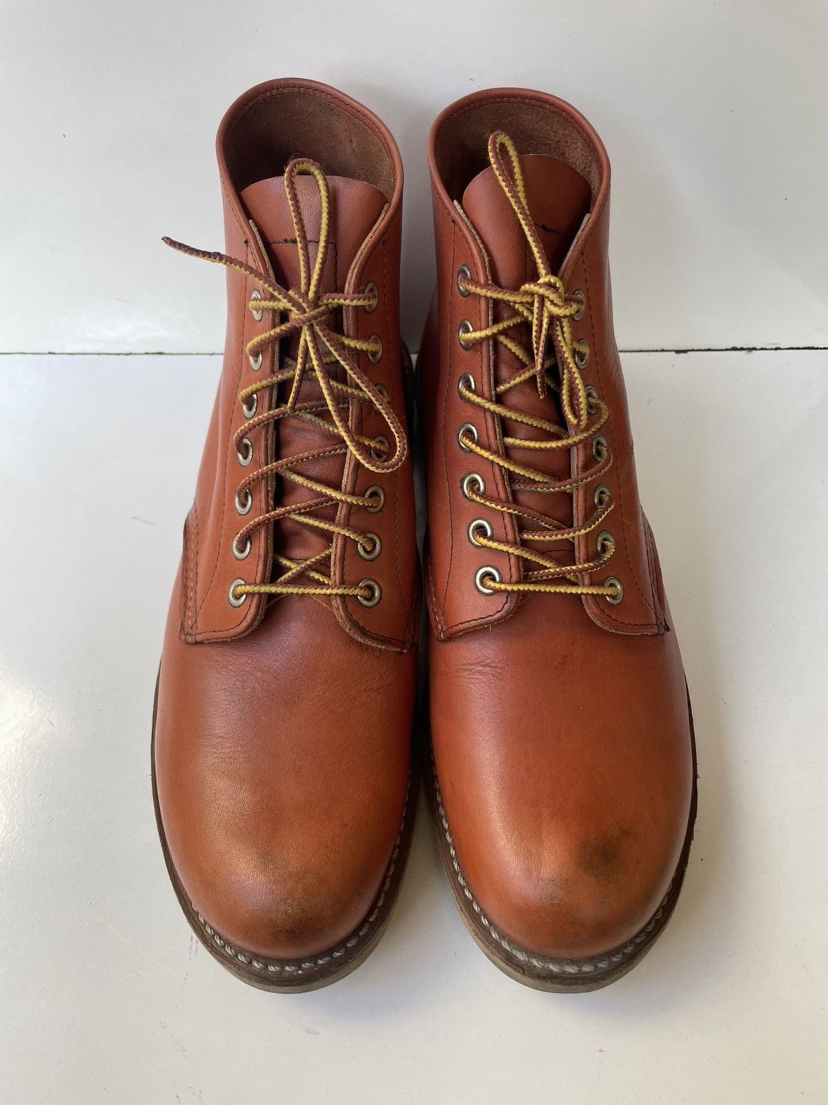 Red Wing Red Wing 8166 Round-Toe Brown Leather Men's Boots USA 9.5 Size US 9.5 / EU 42-43 - 14 Thumbnail