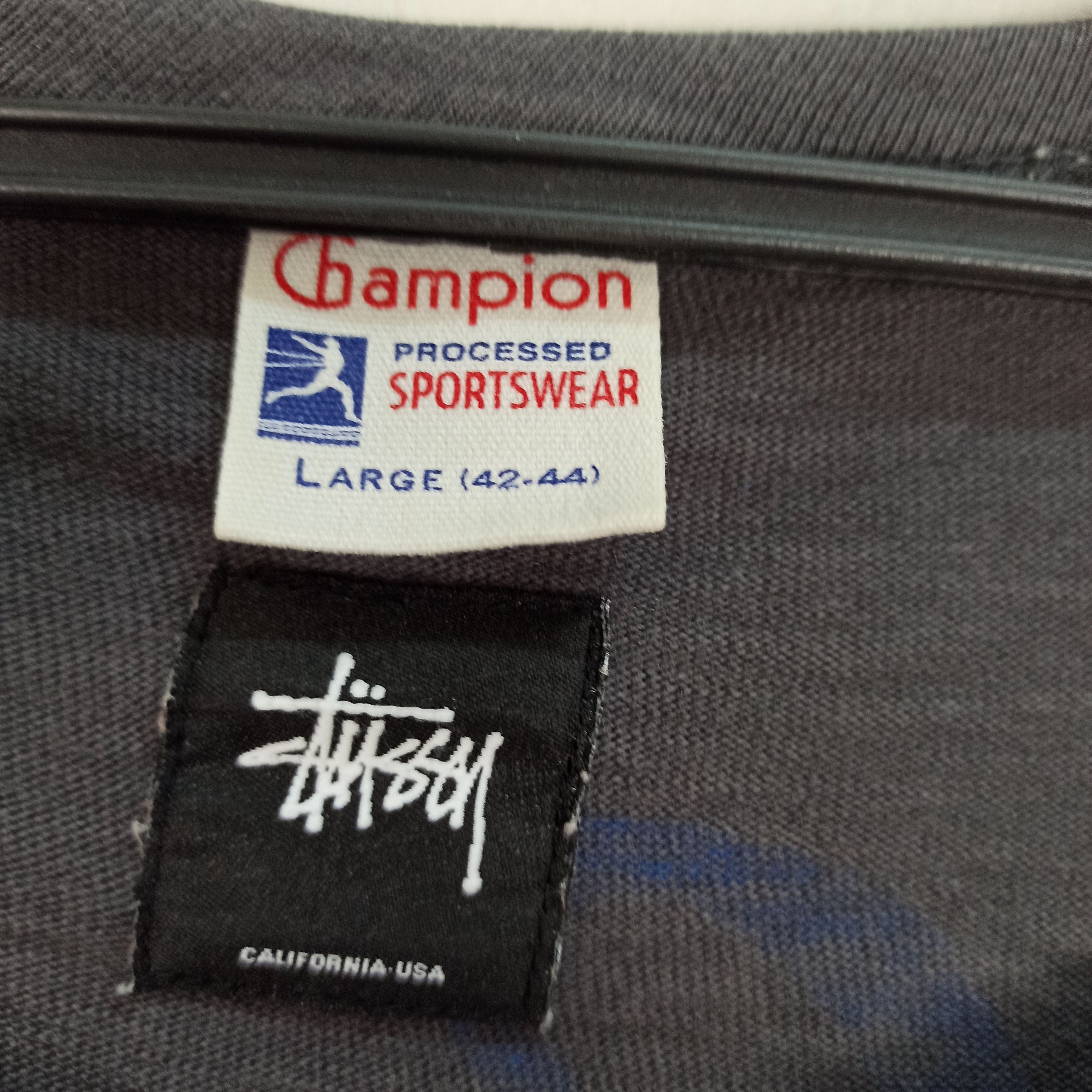 Champion Vintage Stussy X Champion Tshirt Rare Size US L / EU 52-54 / 3 - 6 Thumbnail