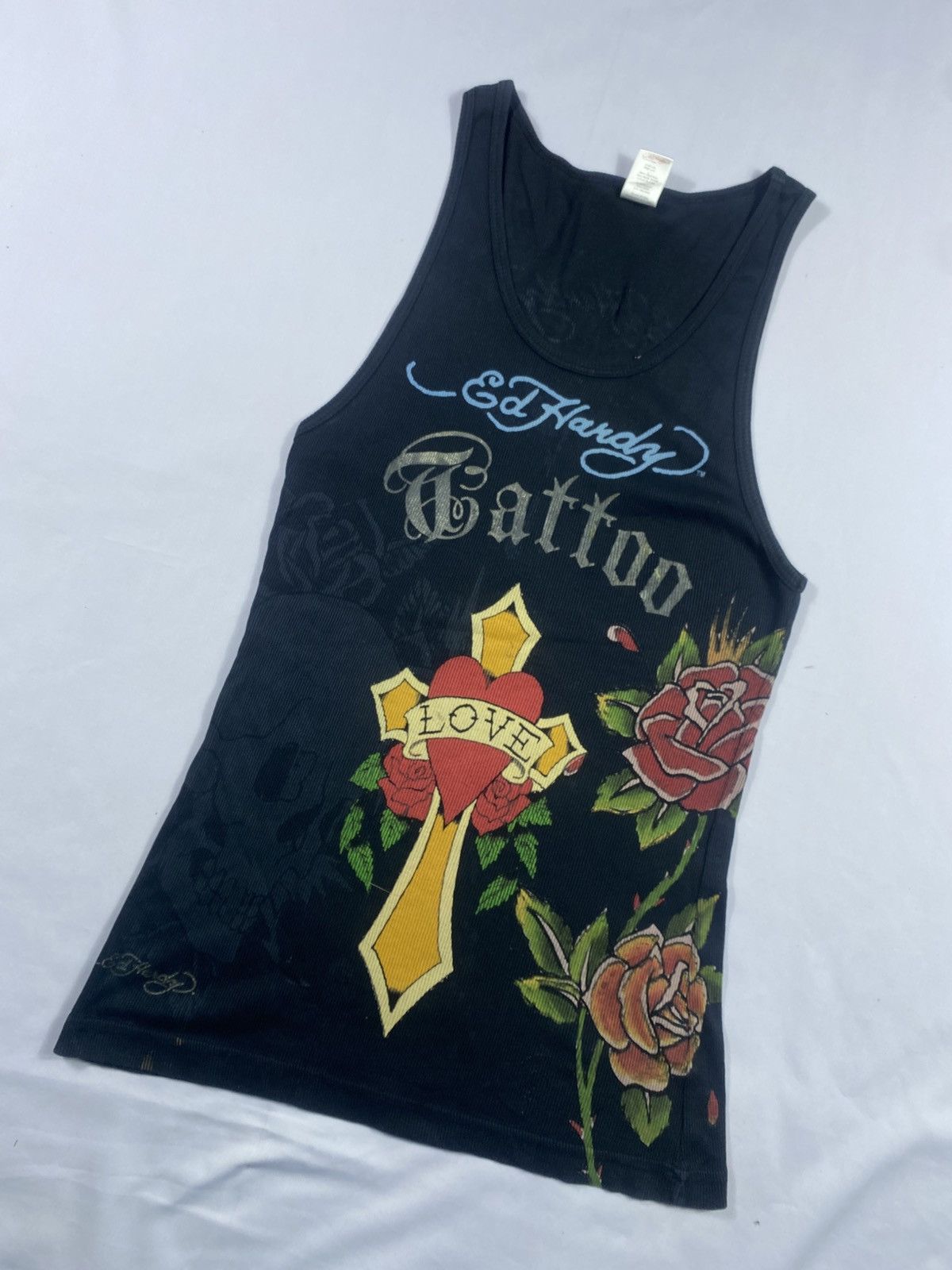 If Six Was Nine Ed Hardy Tattoo Cross top Size US S / EU 44-46 / 1 - 2 Thumbnail