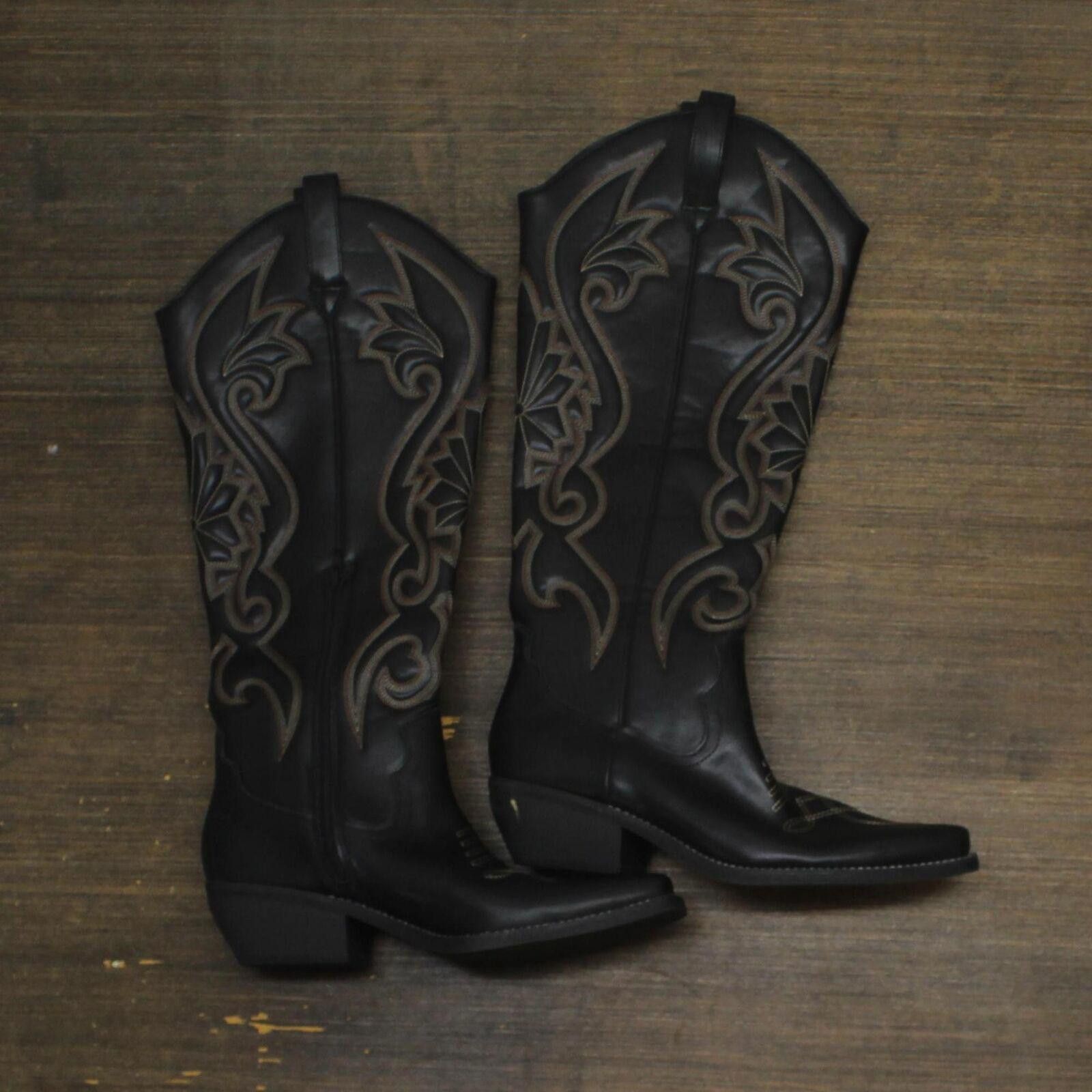 Designer Wild Fable Dress Boots with Memory Foam Insole Black 12 Size US 12 / IT 42 - 1 Thumbnail