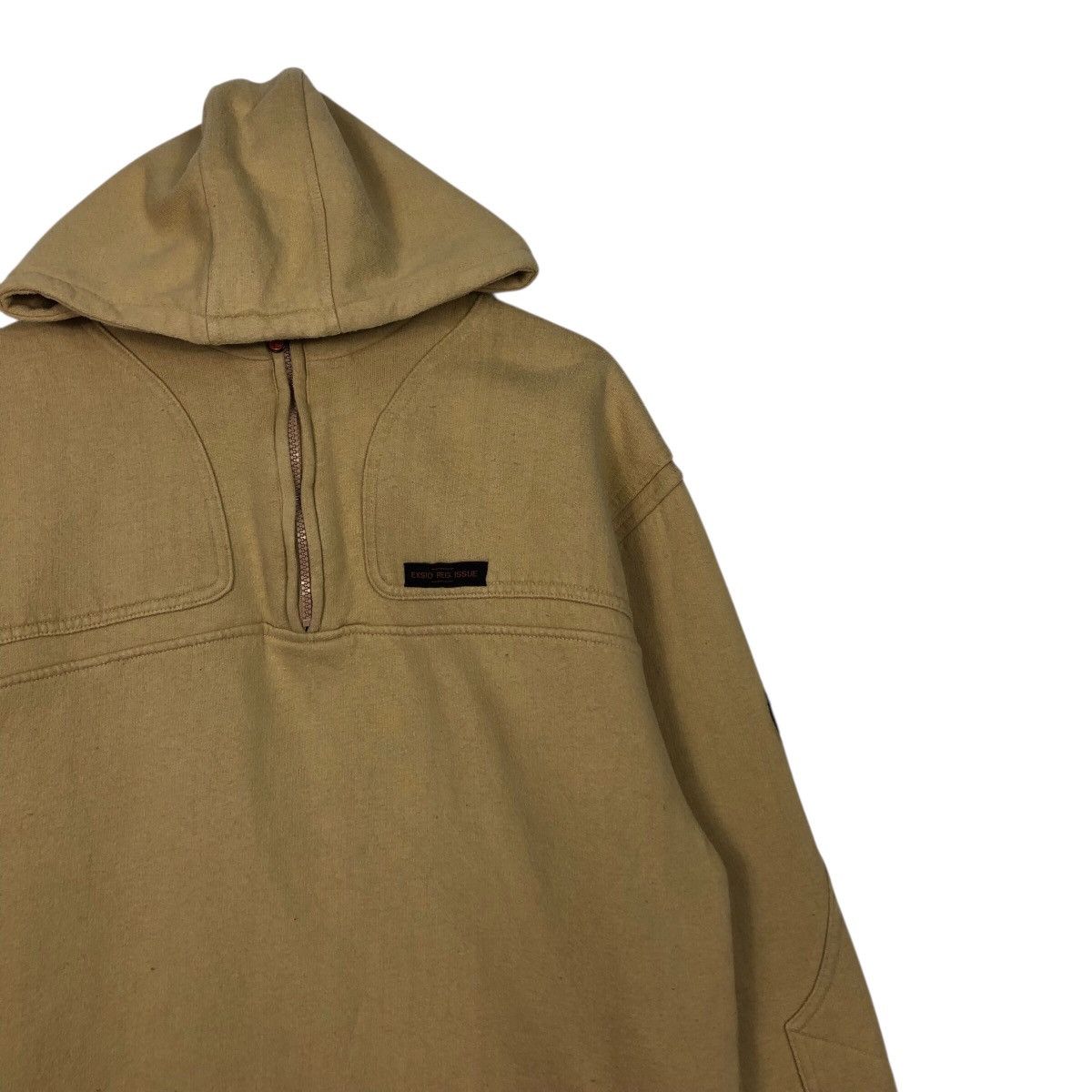 Japanese Brand EXSTO Polar Fleece Half-Zip Hooded Pullover Size US M / EU 48-50 / 2 - 7 Thumbnail