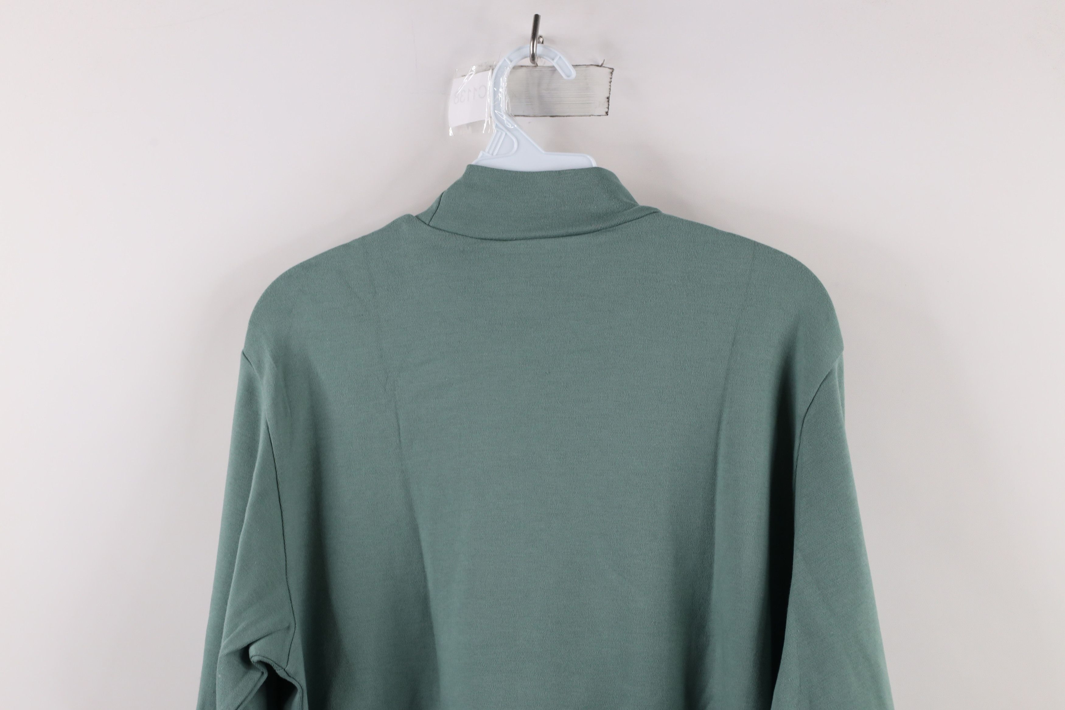 Vintage × Woolrich Woolen Mills Vintage 90s Woolrich Long Sleeve Mock Neck T-Shirt Green Size M / US 6-8 / IT 42-44 - 9 Thumbnail