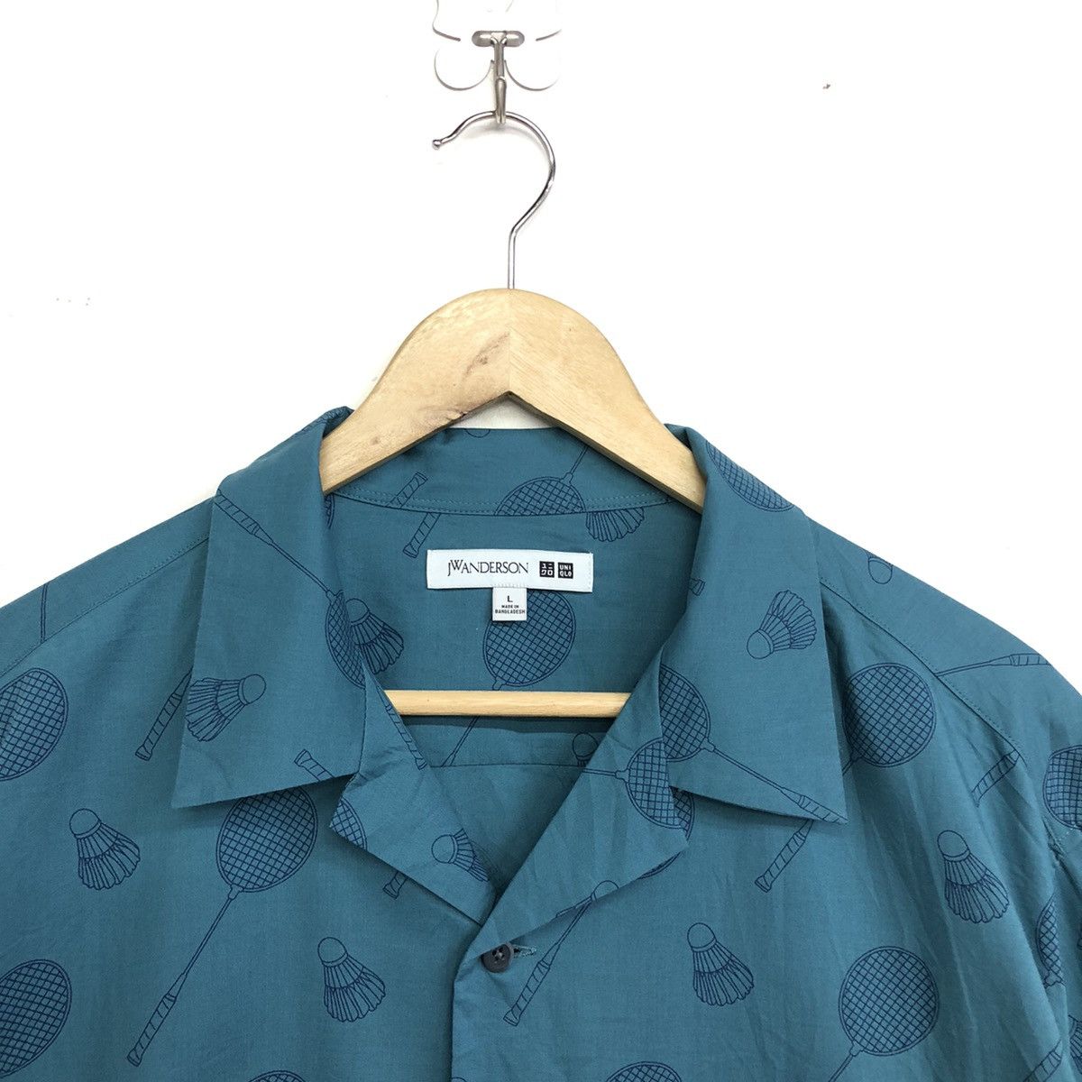 JW Anderson × Uniqlo JW Anderson X Uniqlo Printed Open Collar Short Sleeve Shirt Size US L / EU 52-54 / 3 - 5 Thumbnail