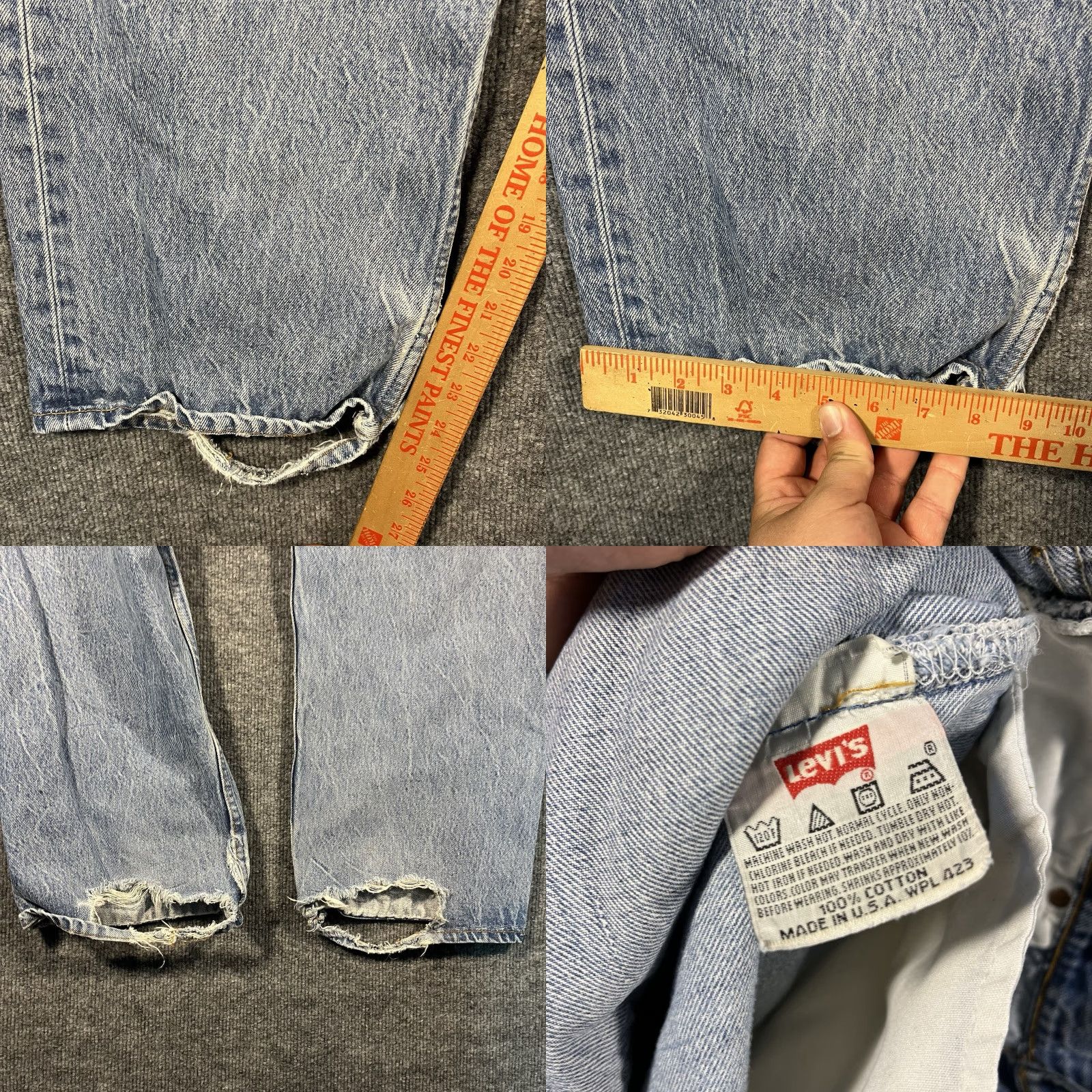 Levi's VINTAGE Levi's 501xx Jeans 501 Denim 40x26 Light Wash 90s USA Americana Denim Jeans Regular Mens 5-Pocket Button Closure Size US 40 / EU 56 - 8 Thumbnail