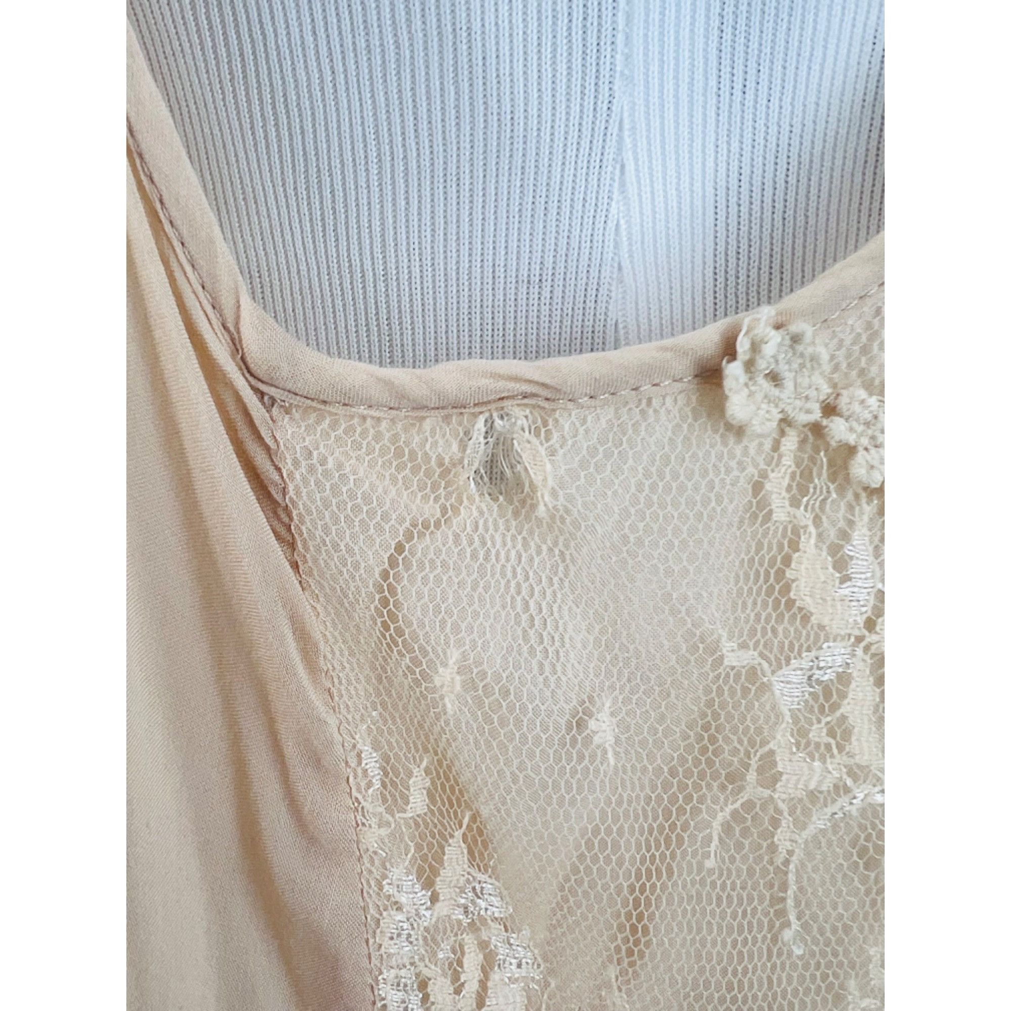 Free People RARE Free People Pieced Together Mini Slip Dress Tunic | Gru Size L / US 10 / IT 46 - 7 Thumbnail