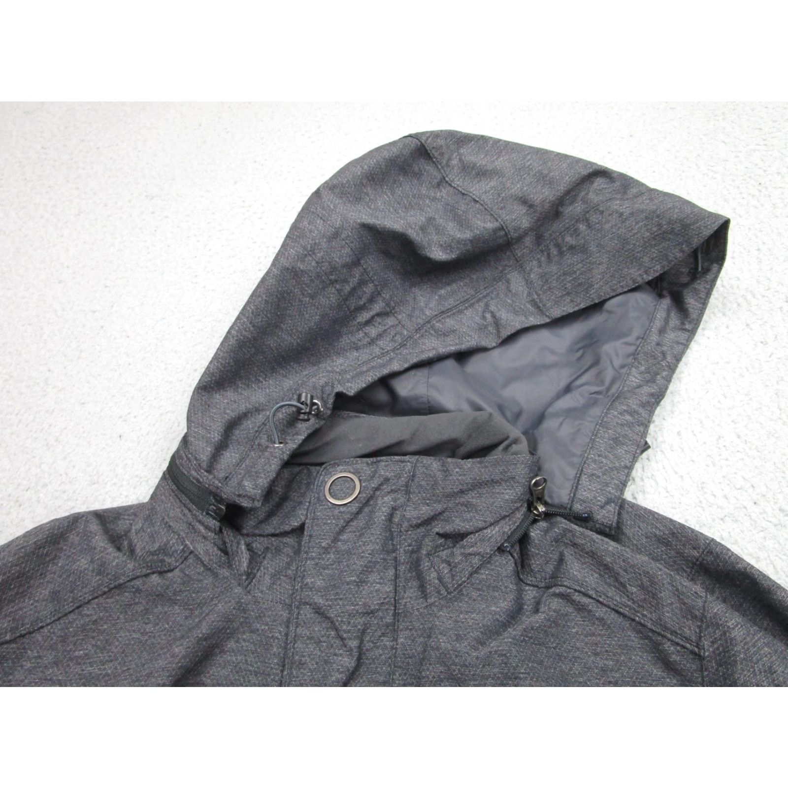 Vintage REI Jacket Womens Medium Gray Hooded Softshell Parka Full Zip Pockets Outdoor Size M / US 6-8 / IT 42-44 - 6 Thumbnail