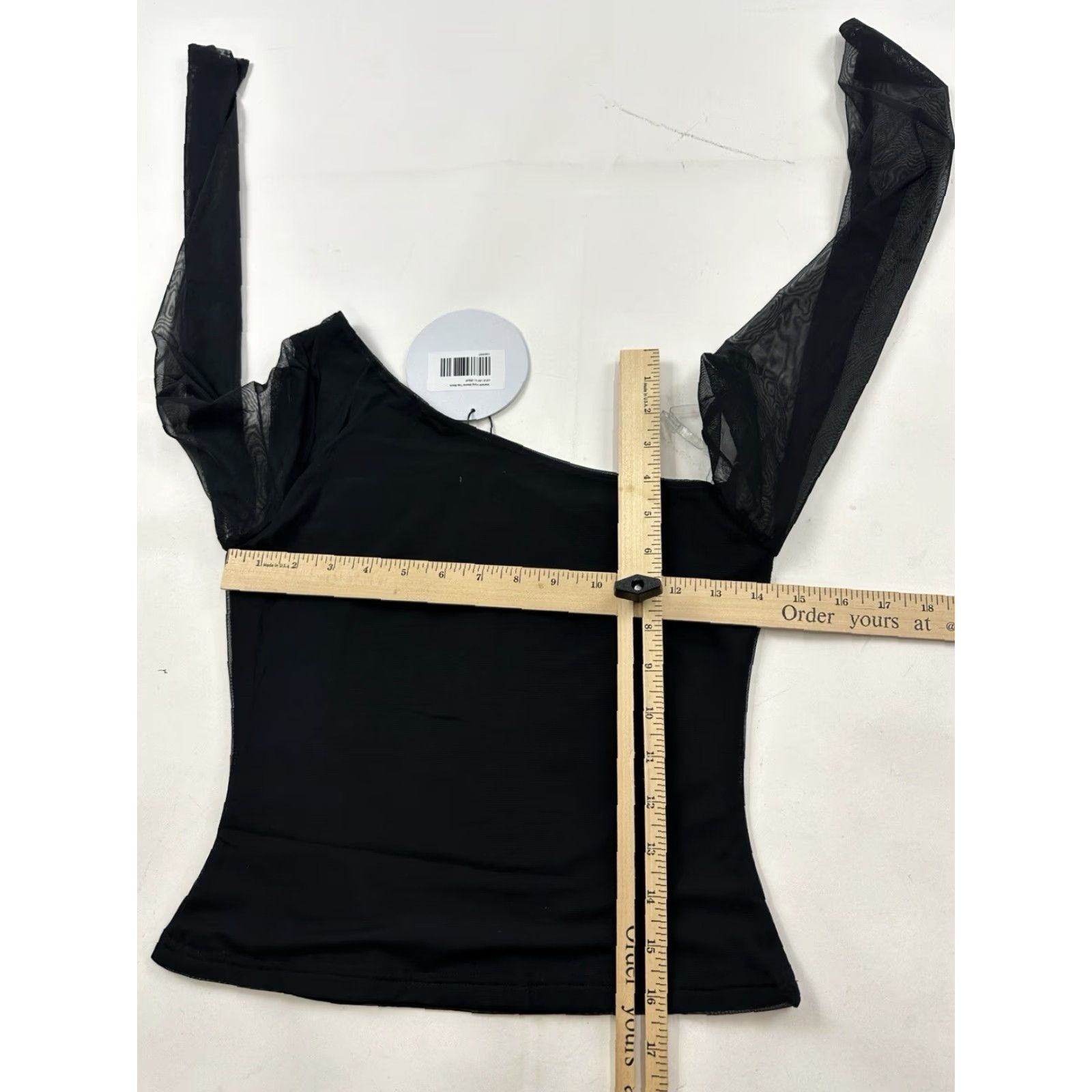PRINCESS POLLY Princess Polly Shirt 2 Manesh Long Sleeve Black Top Womens Size XS / US 0-2 / IT 36-38 - 5 Thumbnail