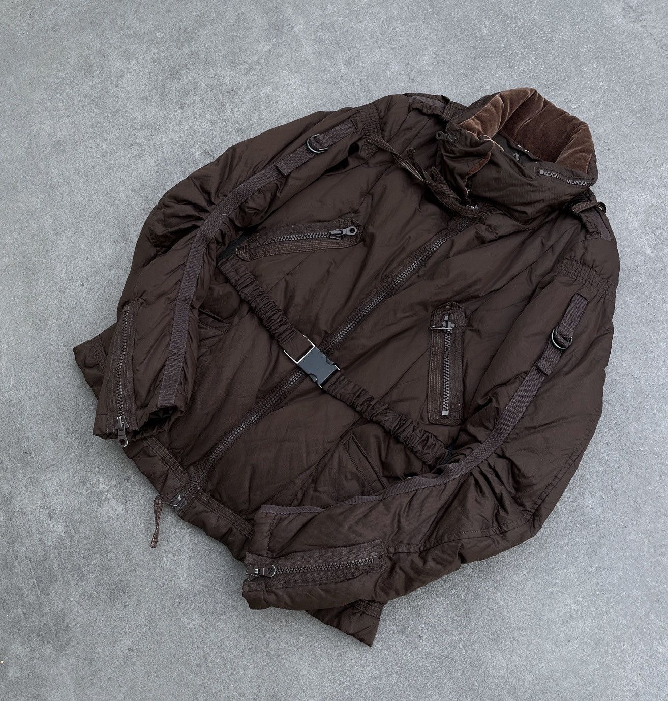 Marithe + Francois Girbaud 🔥 Rare MARITHE FRANCOIS GIRBAUT BONDAGE PUFFER JACKET Size M / US 6-8 / IT 42-44 - 4 Thumbnail