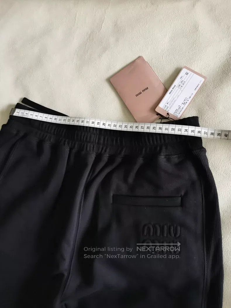 Miu Miu Miu Miu 40 Black sweater pants Size 39" - 3 Thumbnail