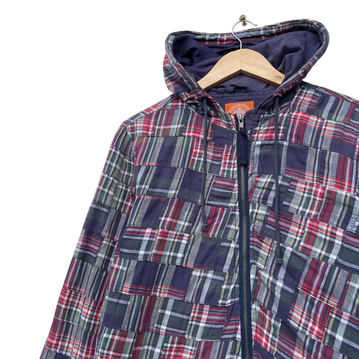 J. Press 💥J press Pachtwork Hooded Jacket Size US M / EU 48-50 / 2 - 3 Thumbnail