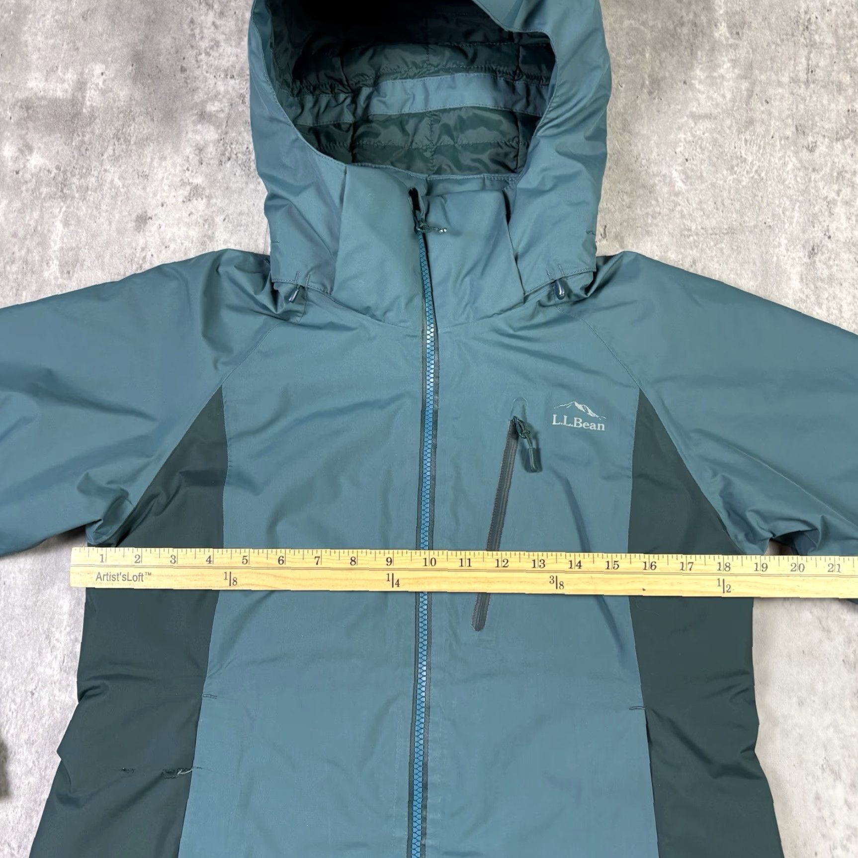 Vintage L.L. Bean Nylon Arctic Rain Full Zip Jacket Womens Petites XS Blue Nylon Solid Short Zip Rain Coat Ladies XS Pets Size XS / US 0-2 / IT 36-38 - 6 Thumbnail