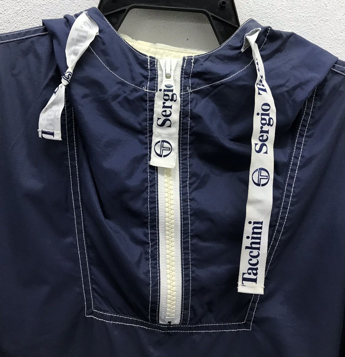 Sergio Tacchini × Vintage Vintage Sergio Tacchini Sport Jacket Hoodie Size US L / EU 52-54 / 3 - 3 Thumbnail