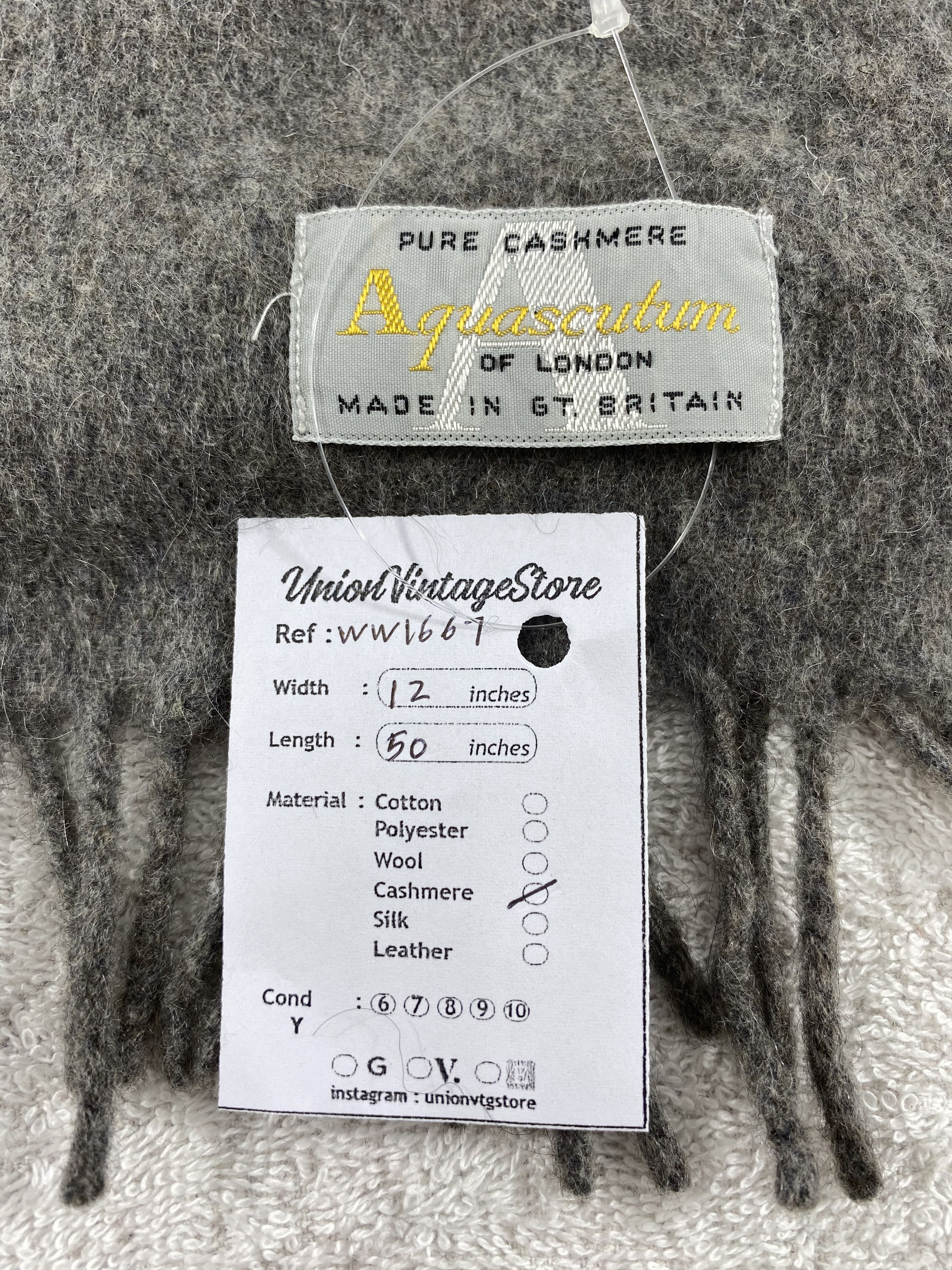 Aquascutum × Vintage Aquascutum Scarf / Muffler / Neckwear - WW1667 Size ONE SIZE - 5 Thumbnail