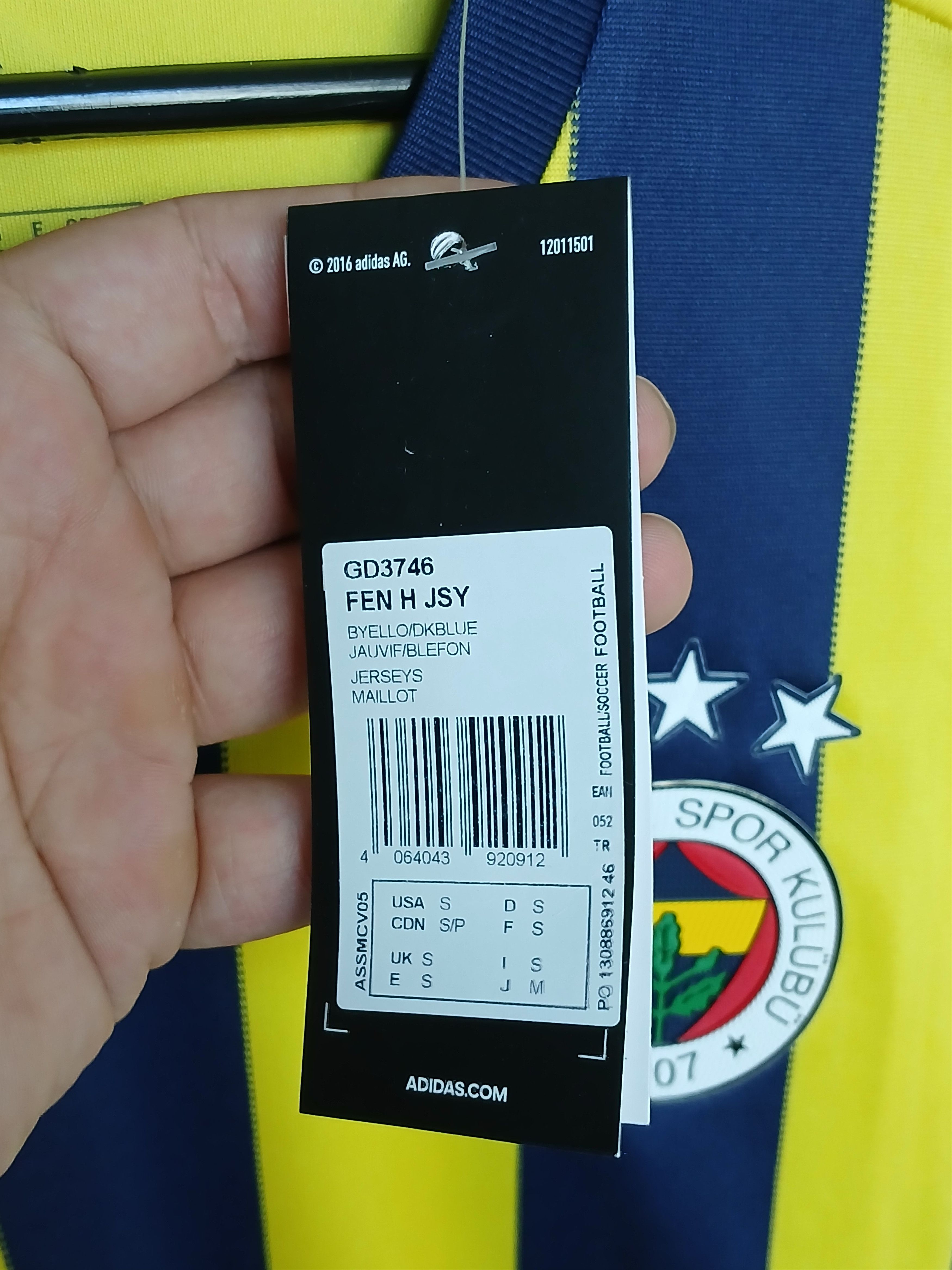 Adidas New Fenerbahce 2020/2021 Home Football Jersey T-Shirt Size US M / EU 48-50 / 2 - 13 Thumbnail