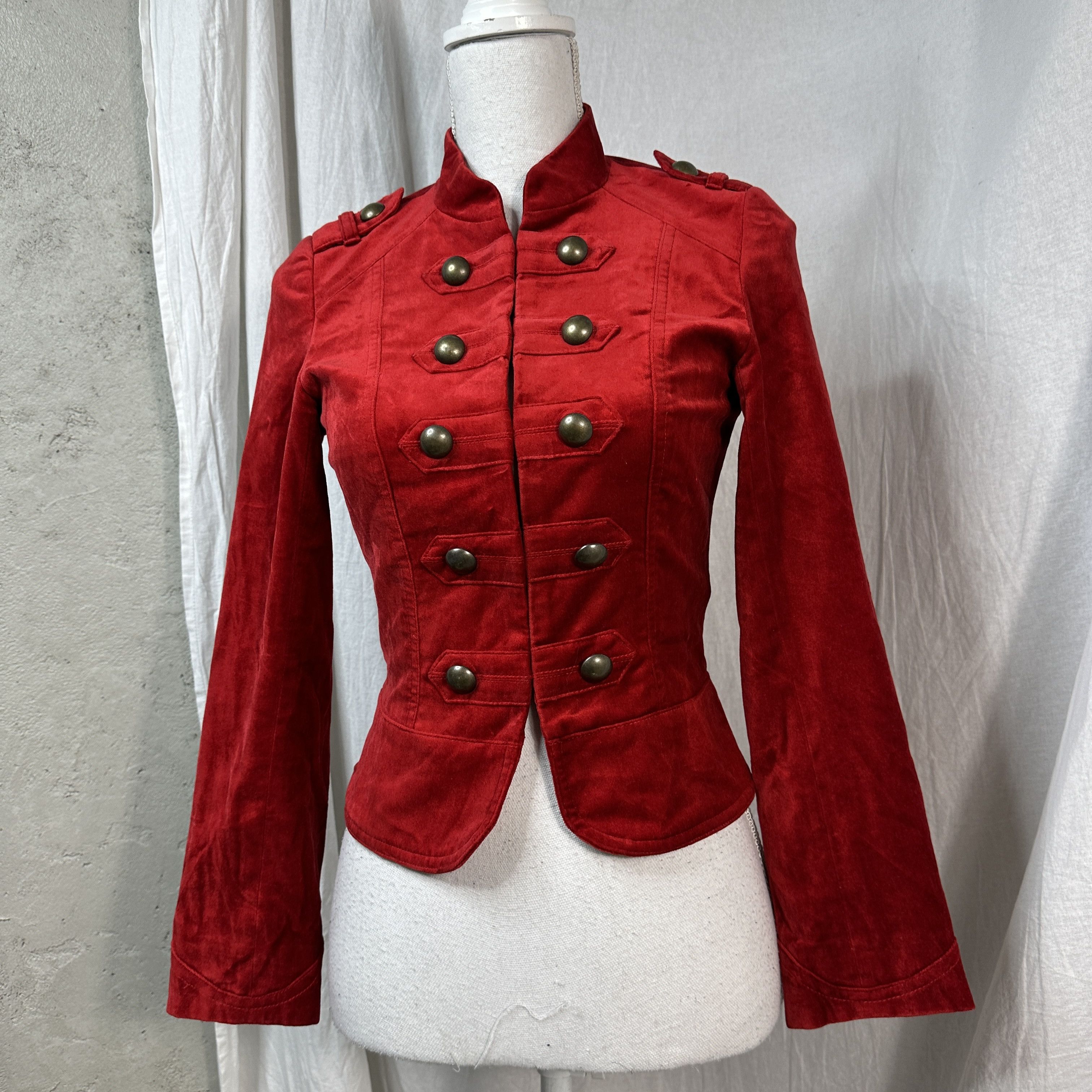 Vintage Military Styled Vintage Velour Jacket Size S / US 4 / IT 40 - 5 Thumbnail