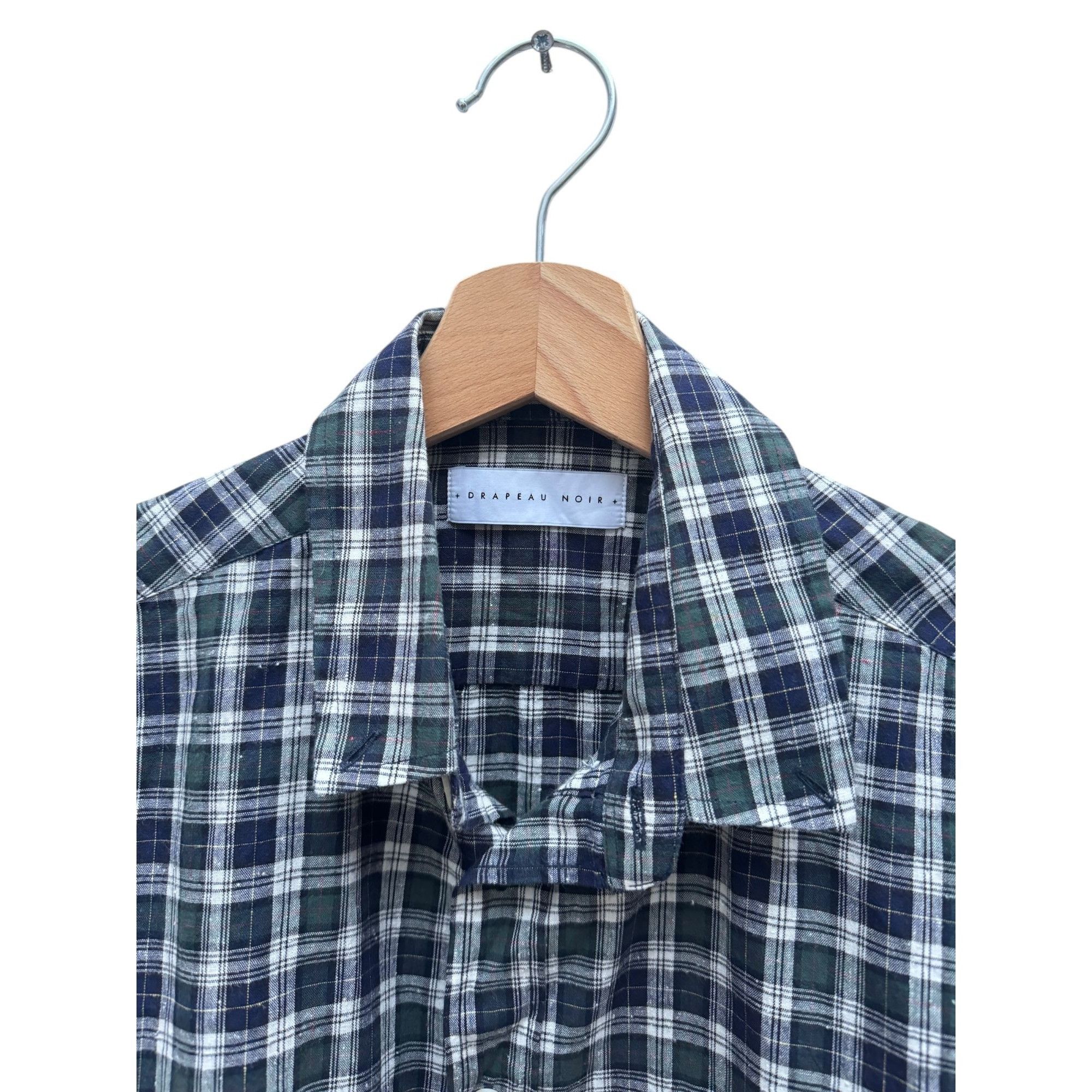 Drapeau Noir Checkered Textured Shirt Size US L / EU 52-54 / 3 - 2 Thumbnail