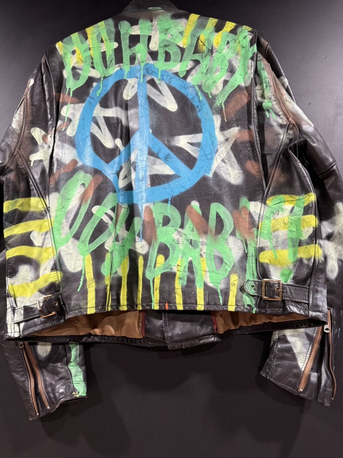 Leather 1960s Vintage Leathercraft Leather Art Cafe Racer Jacket 50 Size US XXL / EU 58 / 5 - 9 Thumbnail