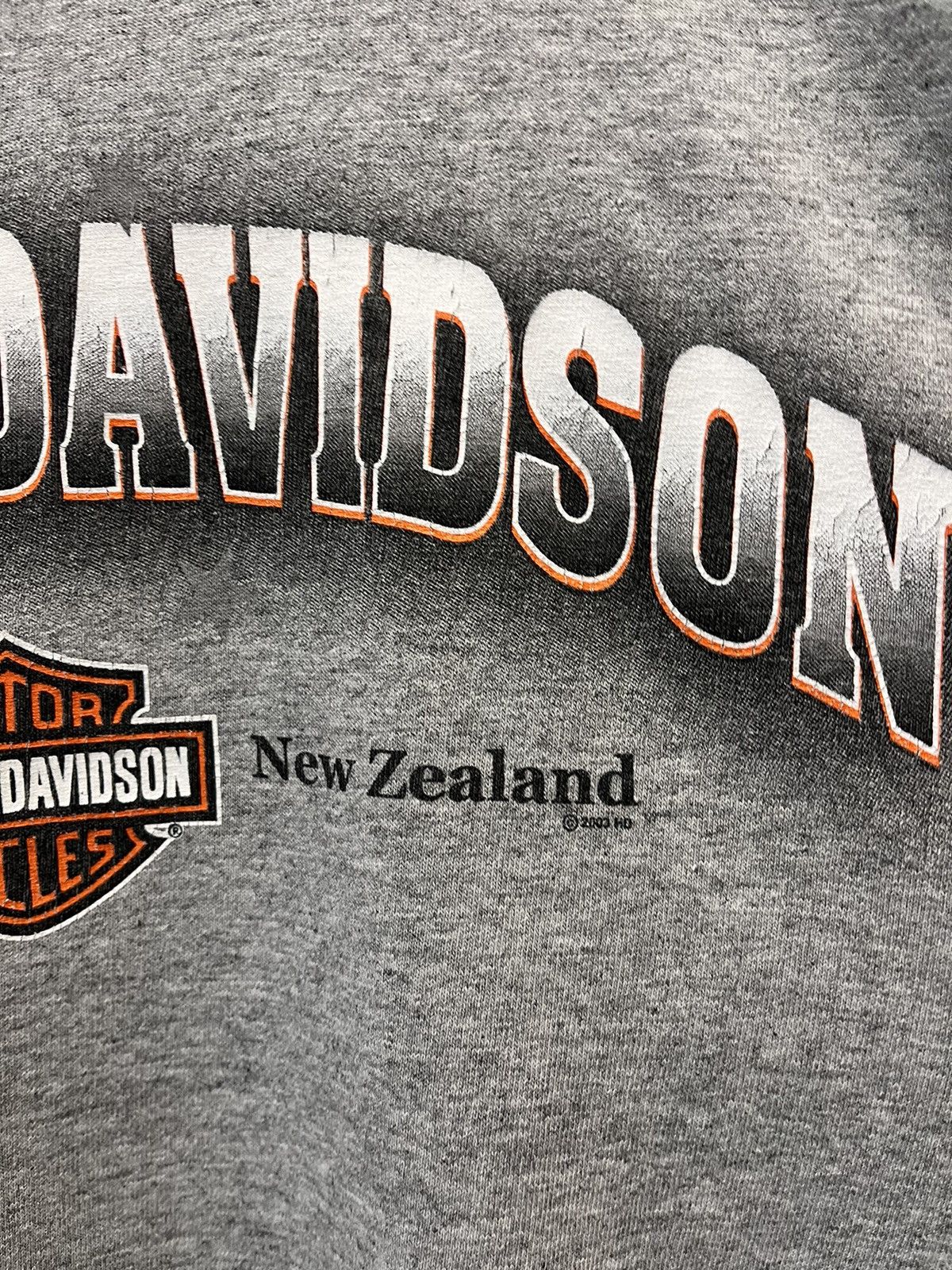 Harley Davidson Vintage 2000’s Harley Davidson New Zealand T-shirt Size US XL / EU 56 / 4 - 3 Thumbnail
