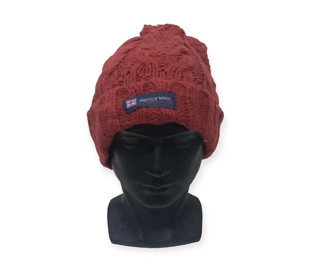 Japanese Brand × Kapital × Vintage British Wool Sheep Knit Beanie Hat Size ONE SIZE - 1 Thumbnail