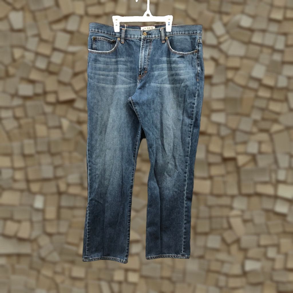 J.Crew J.Crew Jeans Size 38x32 Mens Mid Rise Straight Leg Dark Wash Blue Denim Size US 38 / EU 54 - 1 Thumbnail
