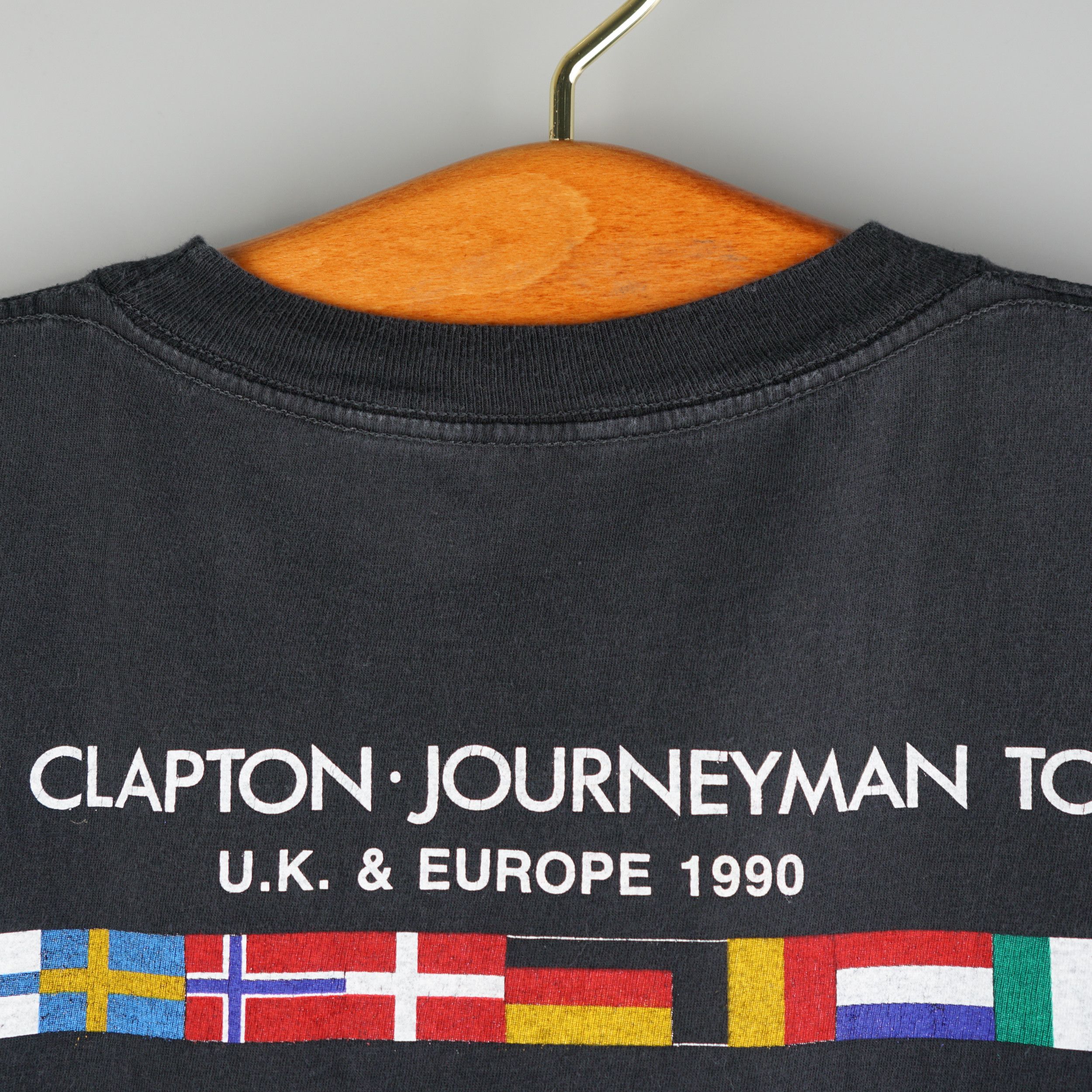 Band Tees × Vintage Vintage 1990 Eric Clapton World Tour T-Shirt Size US L / EU 52-54 / 3 - 9 Thumbnail
