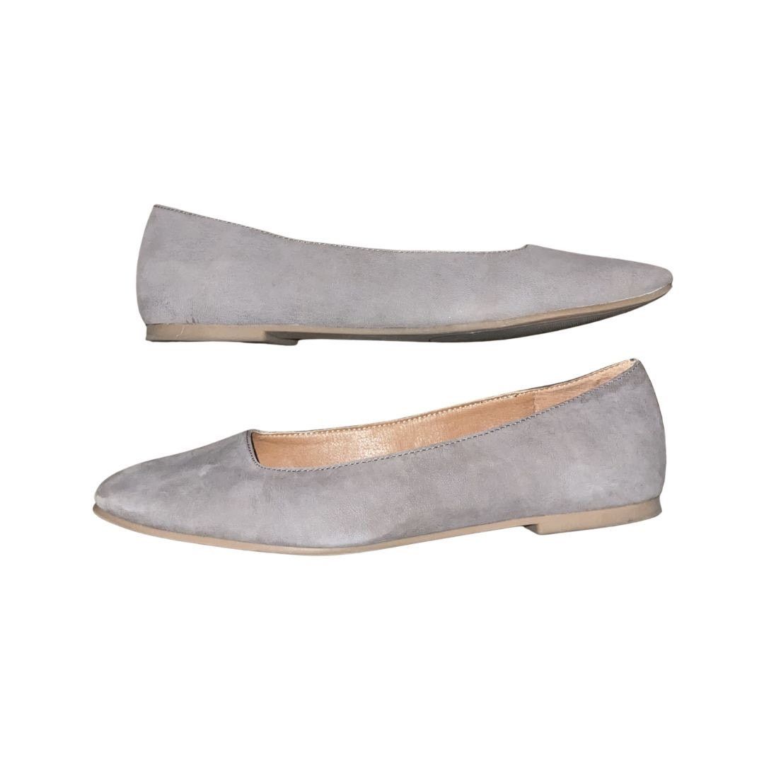 Lucky Brand Gray LK Dornet Flats Shoes 8.5 Casual Office Preppy NWB Size US 8.5 / IT 38.5 - 1 Thumbnail