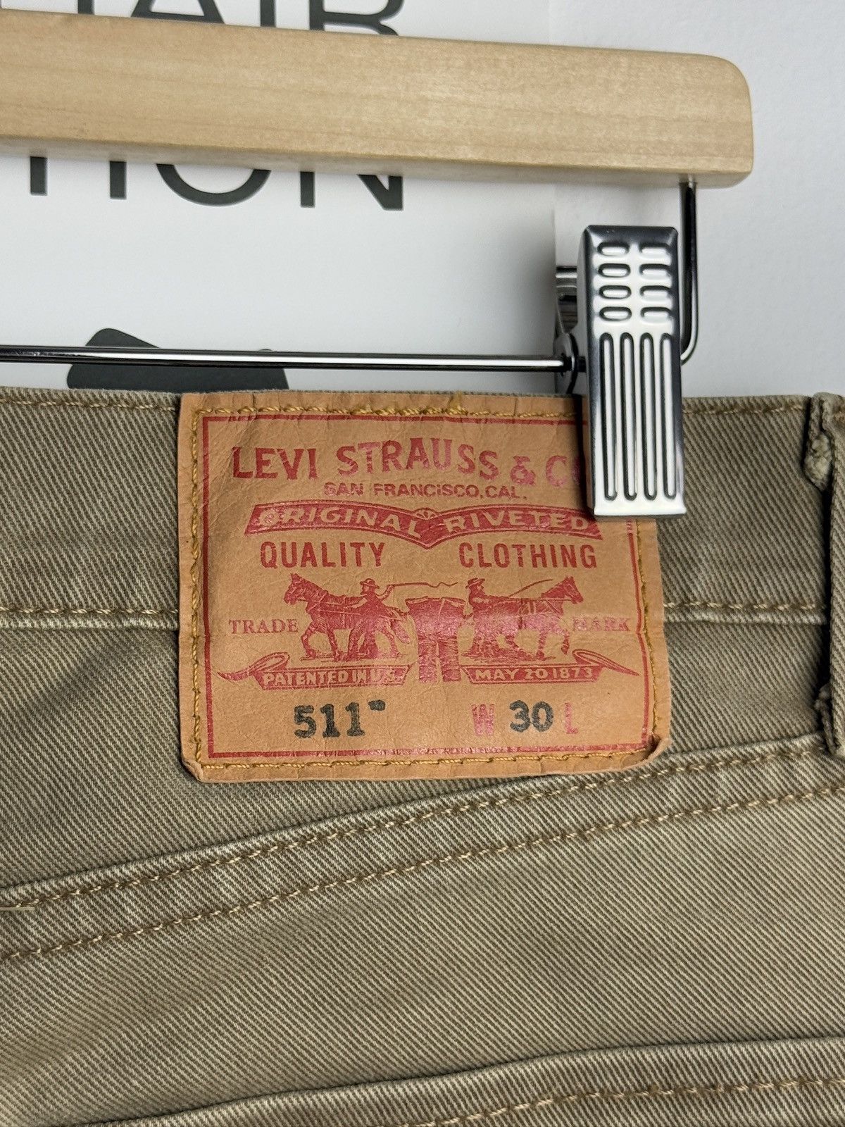 Levi's × Levi's Vintage Clothing Levi’s 511 khaki denim jeans shorts jorts 30 skate baggy y2k Size US 30 / EU 46 - 4 Thumbnail