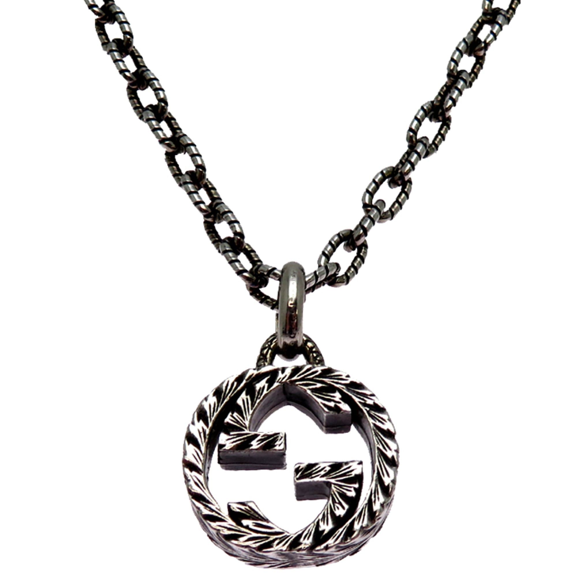 Gucci Gucci Interlocking G Men's Necklace, Sterling Silver 925 Size ONE SIZE - 1 Thumbnail